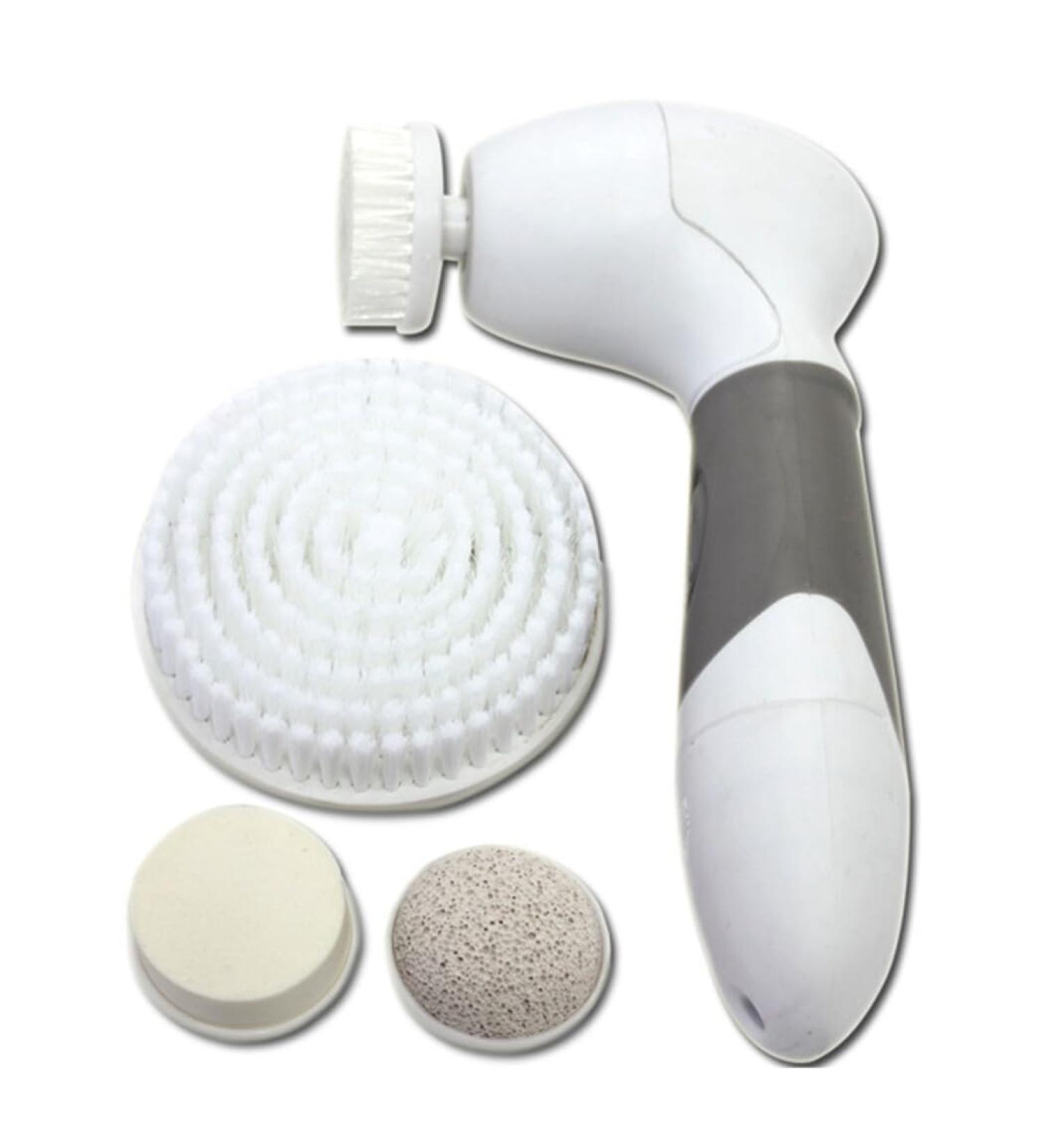 4-in-1 Electric Gentle Scrubber Waterproof Soft: Professional Handheld Adjustable Facial Cleansing Brush - Buy Online on GoSupps.com