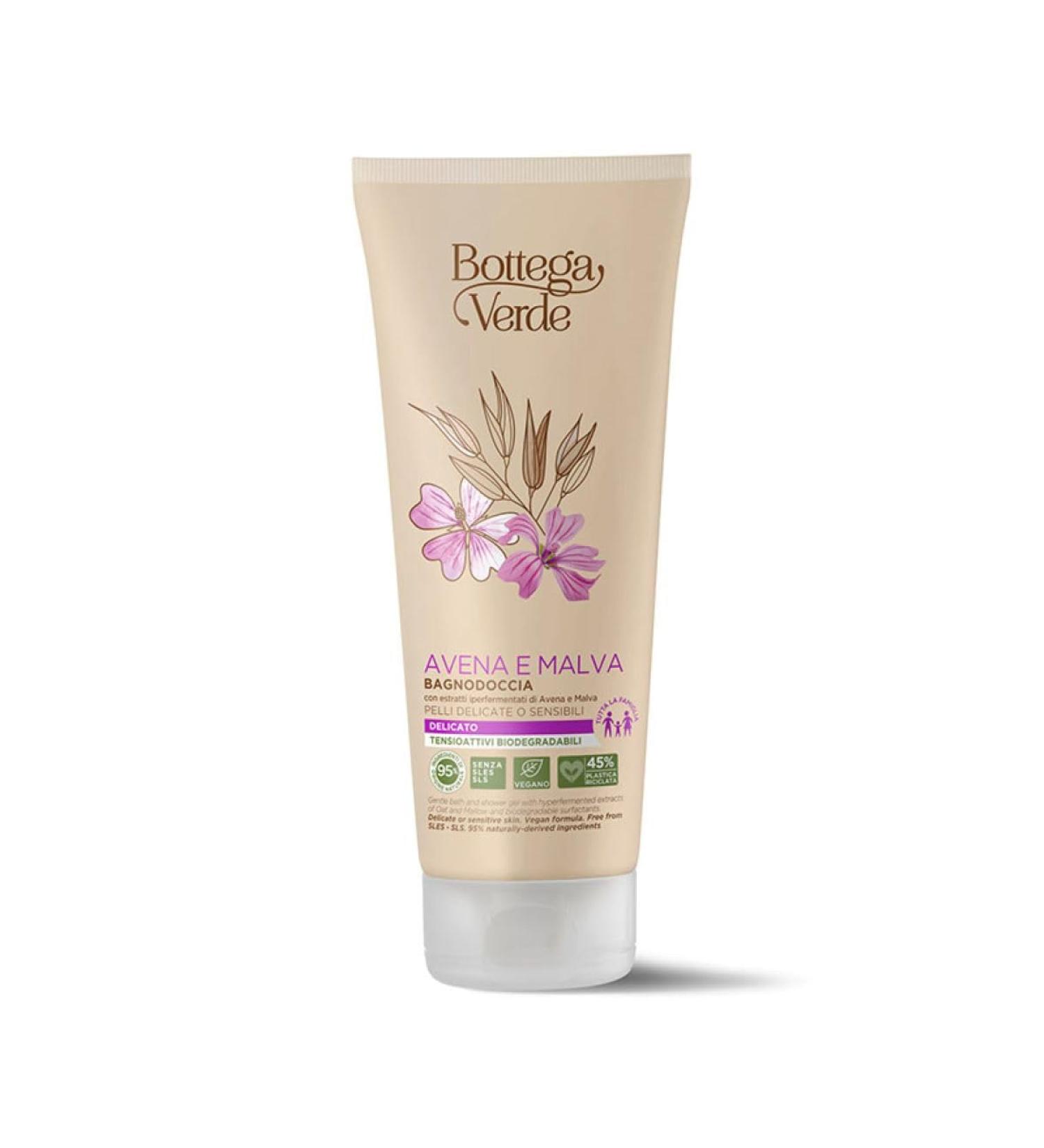  Bottega Verde Bottega Verde - Oats and Mallow - Shower bath (200 ml) - delicate or sensitive skin - Buy Online on GoSupps.com