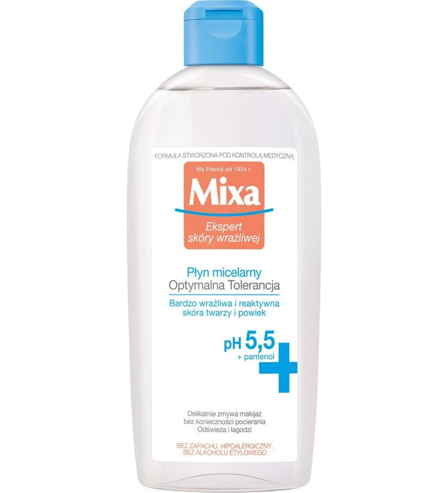 Mixa Micellar Water Optimum Tolerance 400ml - Gentle Cleansing for All Skin Types | International Shipping Available - Buy Online on GoSupps.com