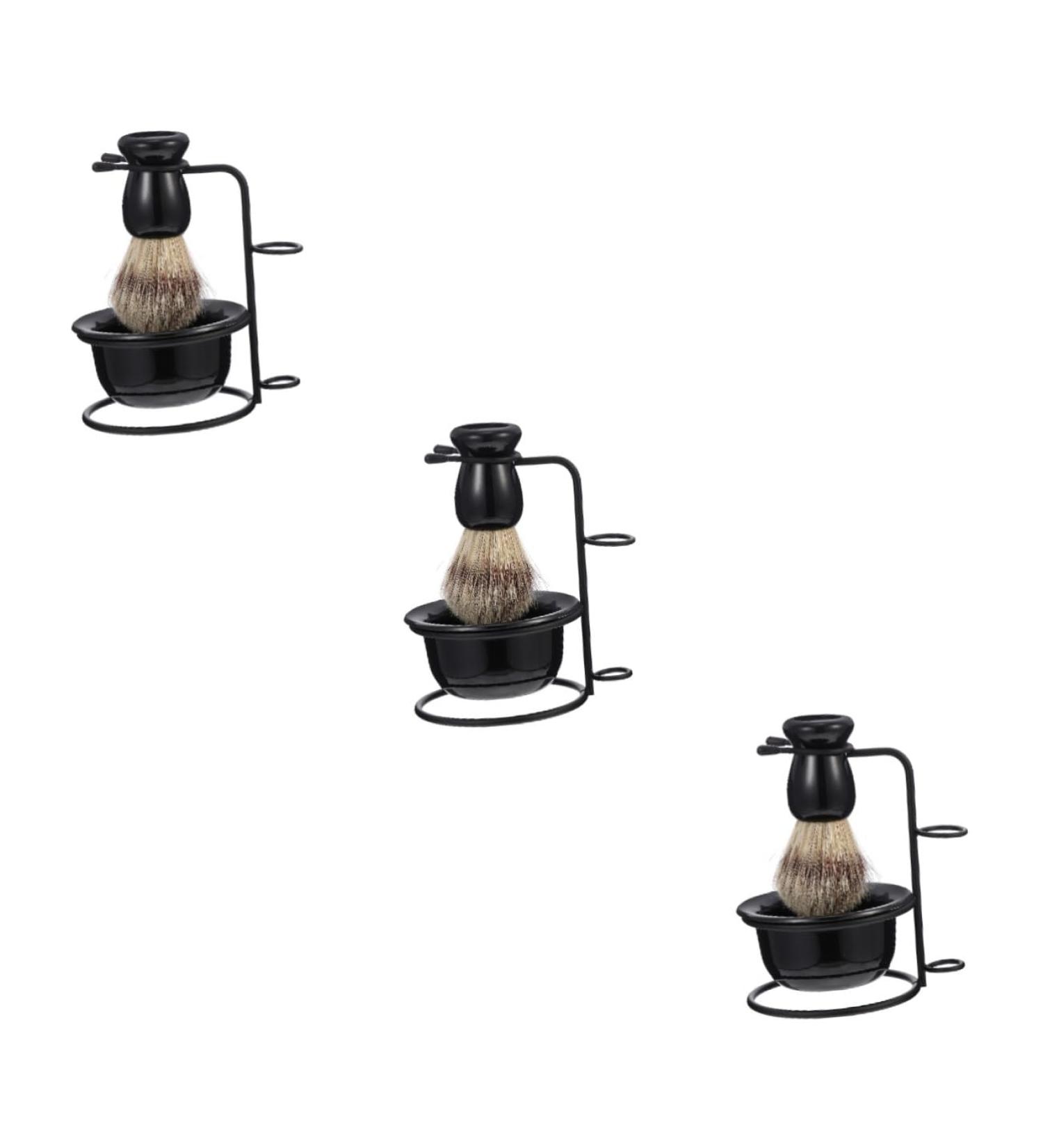 3 Sets Beard Care Kit | Wear-Resistant Beard Brush & Shaving Cup | Men's Shaving Accessories for Home Use - Buy Online on GoSupps.com