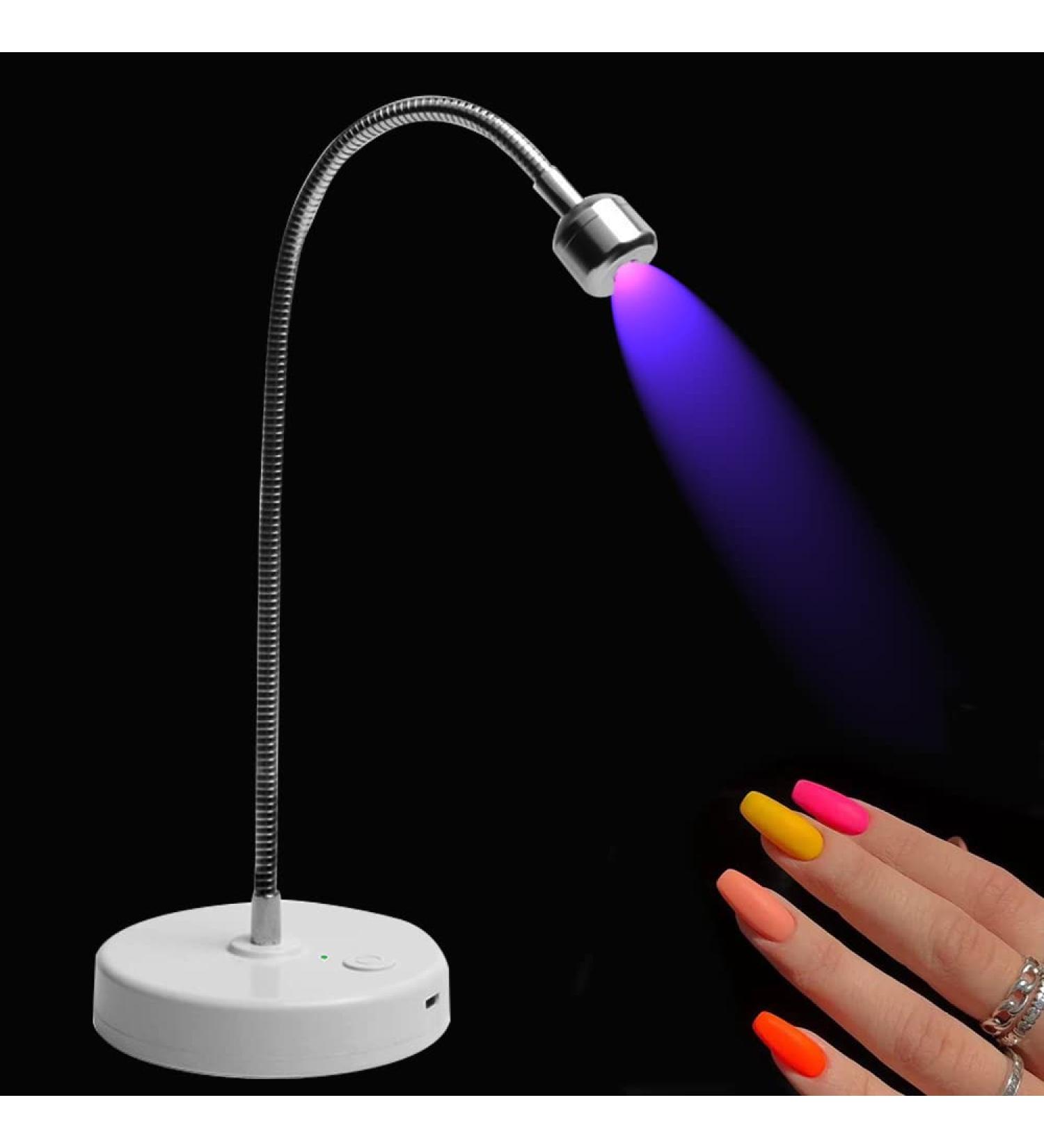 YIZHUO Portable Rechargeable UV LED Nail Lamp for Gel Nails - Gel X Lamp with GooseNeck Design - Nail Dryer for Gel Polish - Buy Online on GoSupps.com