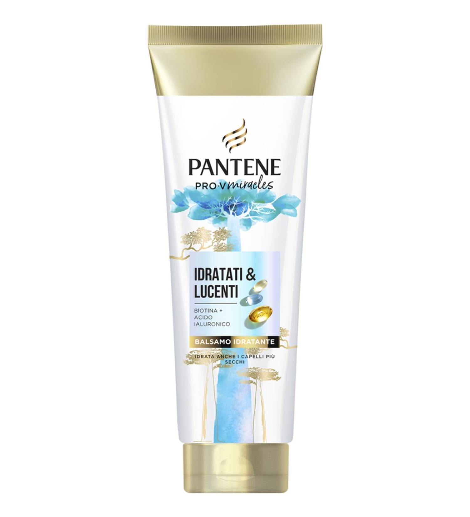 Pantene Pantene Hydrated & Shine Balm with Biotin 160ml Pro-V Miracles Moisturizing Balm with hyaluronic acid retains moisture for soft and healthy hair