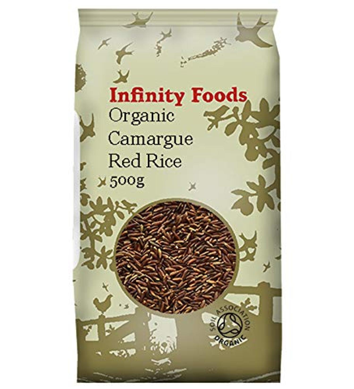 Infinity Foods Organic Healthy Camargue Red Rice Superfood 500g Bag