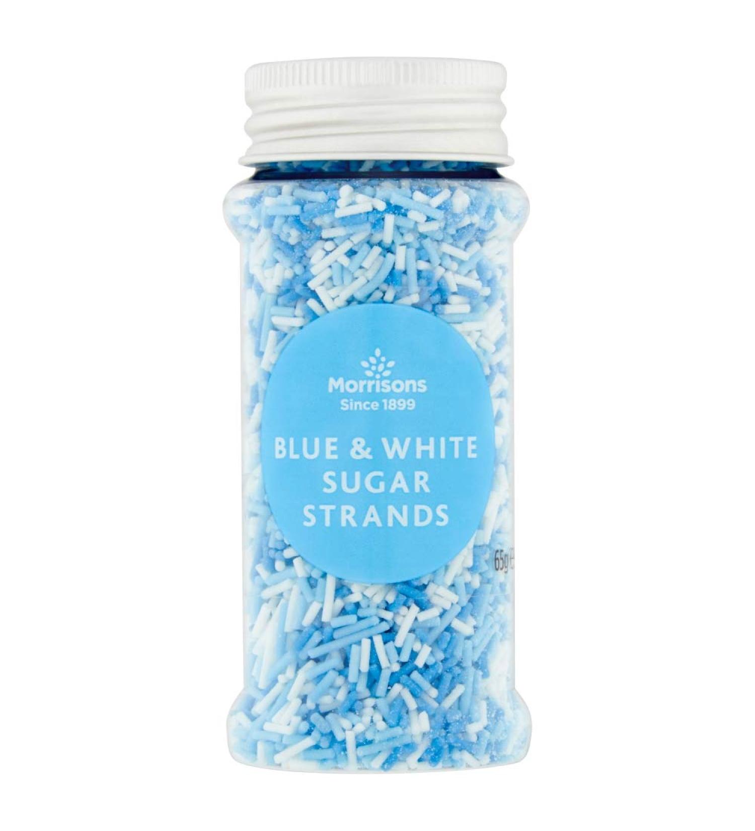 Morrisons Blue & White Sugar Strands 65 g x 6