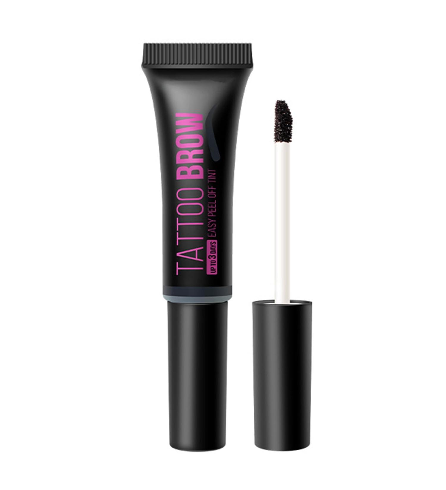  Eazerom 03 Peel Off Eyebrow Tint - Waterproof Eyebrow Dye - Peel Off - Natural Tattoo Gel - Long-Lasting Makeup - 03# Black - Buy Online on GoSupps.com