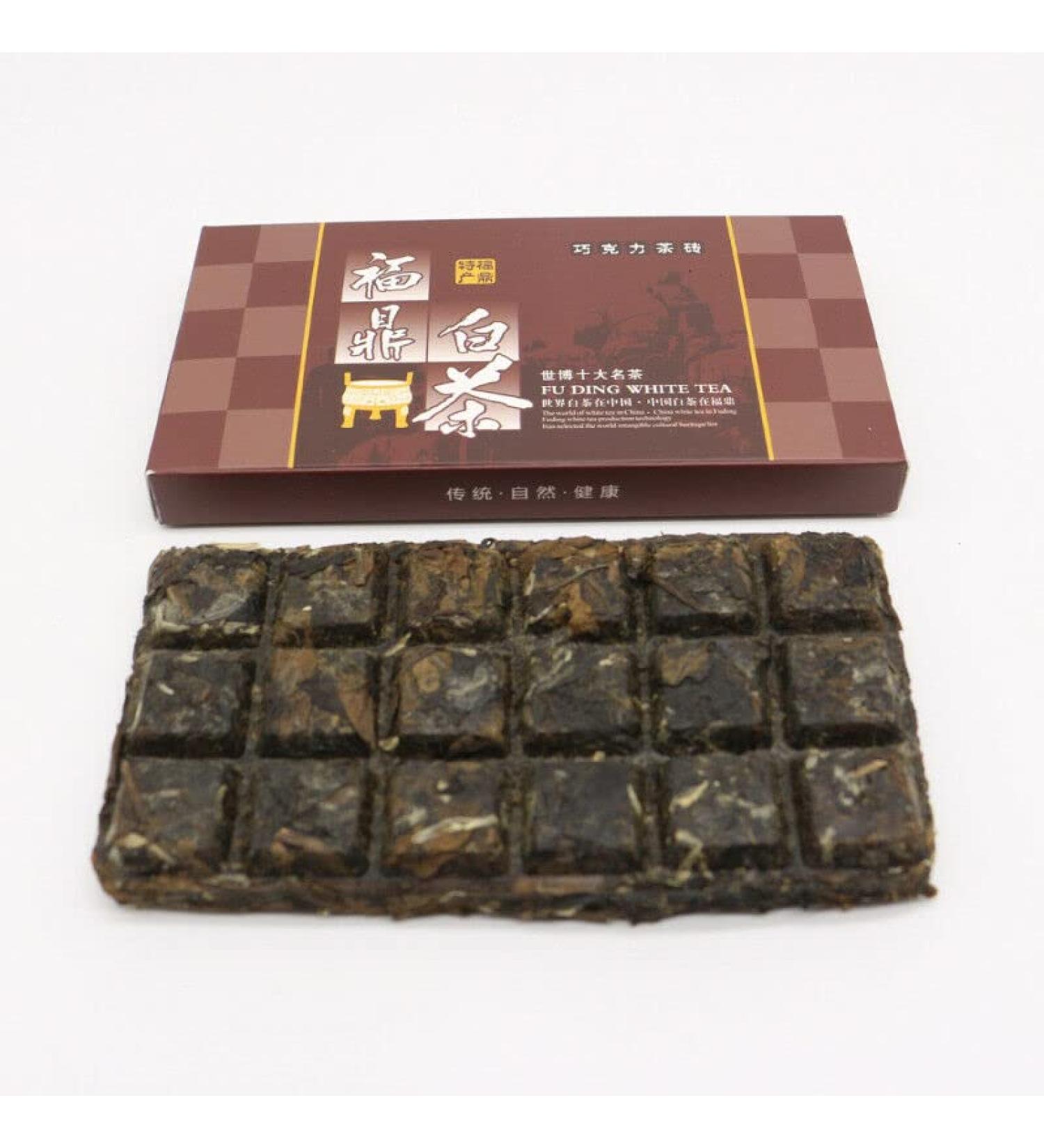 HELLOYOUNG 100g Th blanc Fuding biologique chinois en brique Th Pu'er Aliment vert avec une saveur pure et intense doux et frais Th pu-erh Pu'er Tea - Buy Online on GoSupps.com