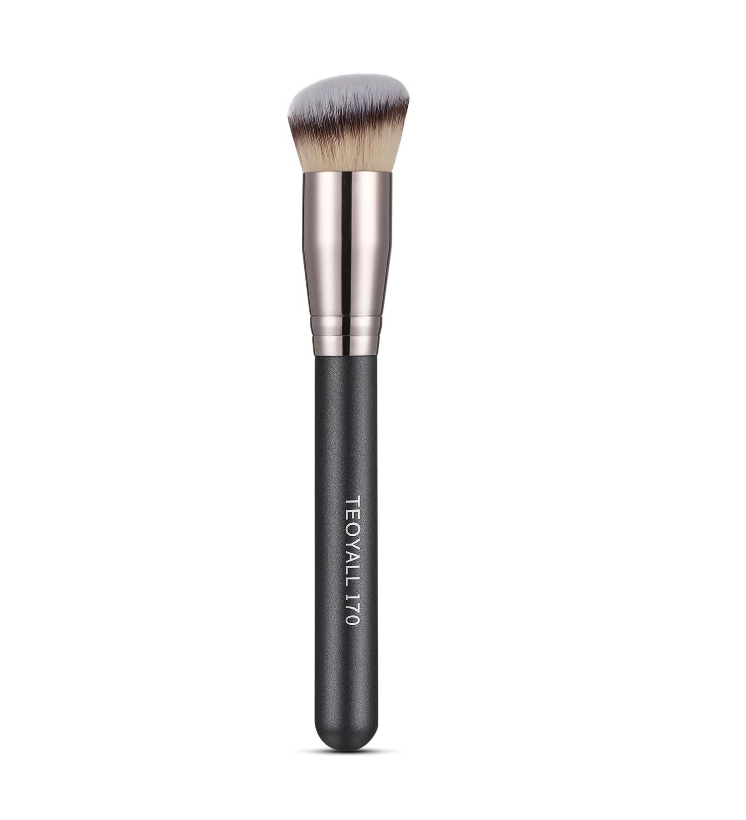 TEOYALL Angled Kabuki Foundation Brush | Dense Synthetic Contour Brush - Buy Online on GoSupps.com