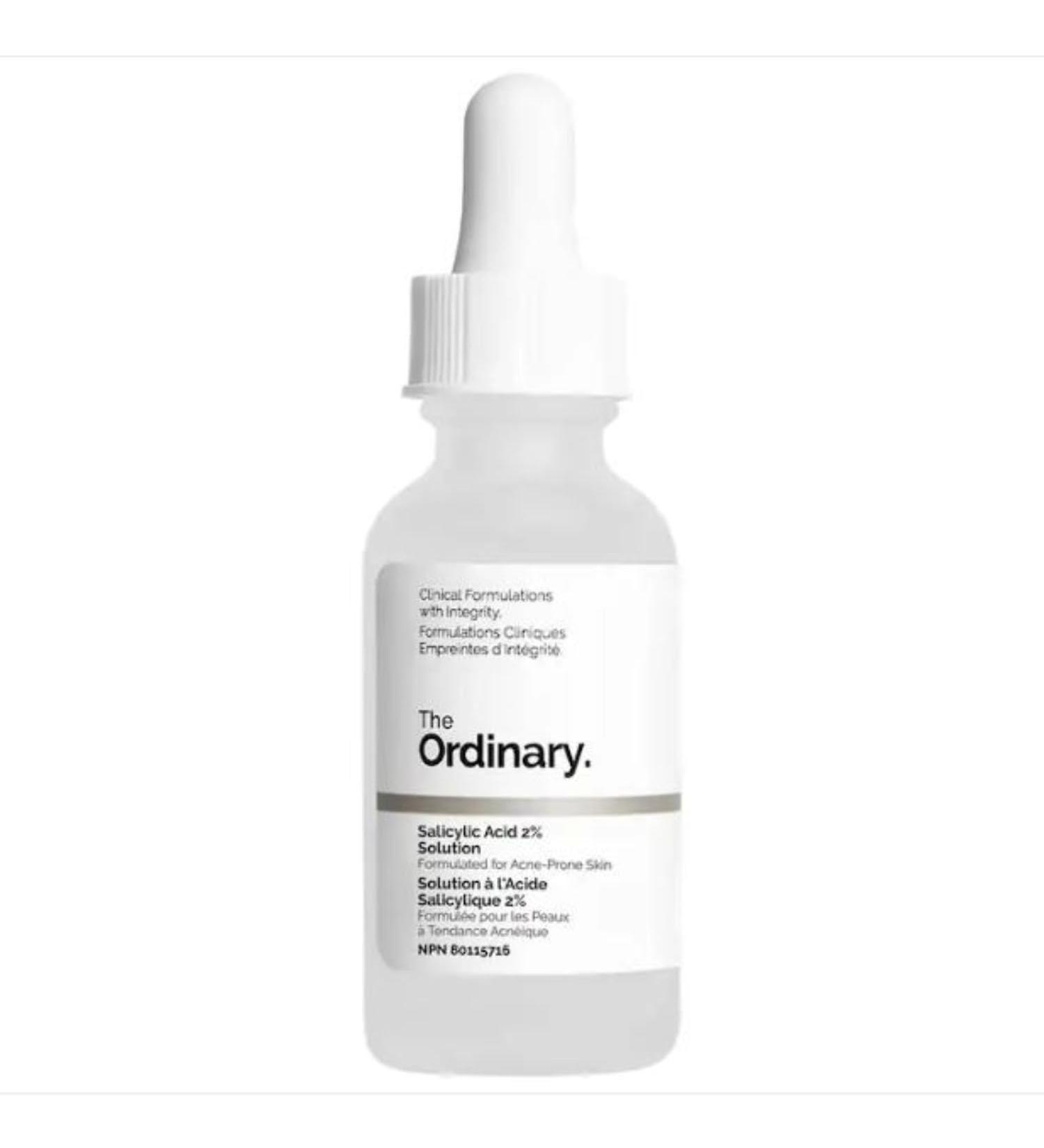The Ordinary Salicylic Acid 2% Solution - Formulated For Blemish-Prone Skin - 1 fl oz / 30 mL White