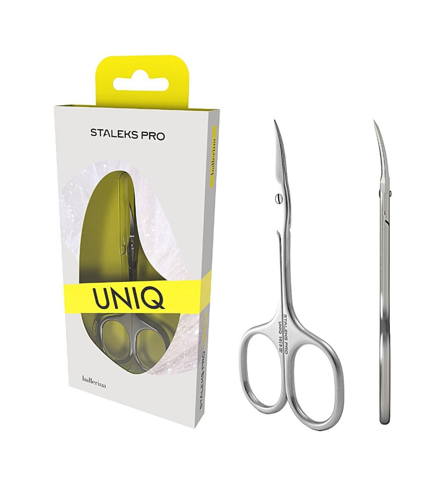 STALEKS PRO by Natury Nails Professional Cuticle Scissors - Stainless Steel UNIQ SQ-10/3 for Precision Nail Care | International Shipping Available - Buy Online on GoSupps.com