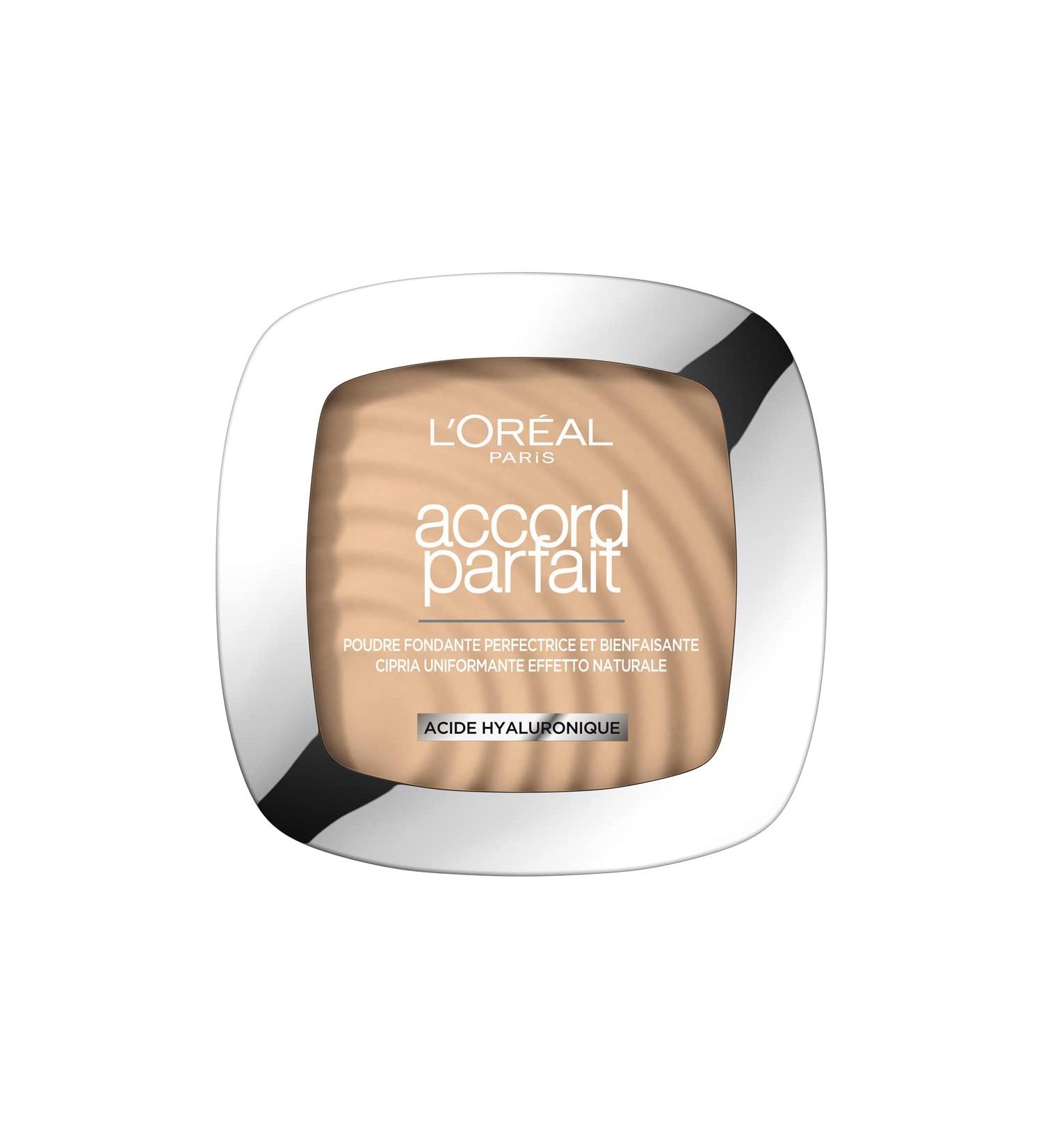L'Or al Paris powder for uniform fixation of Accord Parfait finish matte and natural result 2N Vanilla