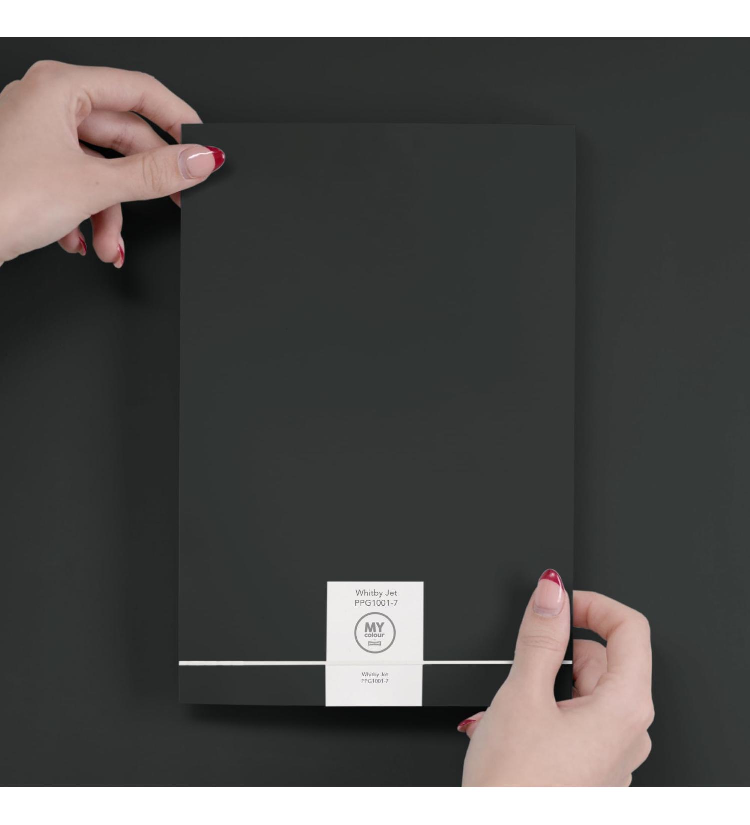 Johnstone's Peel & Stick Colour Sample - Luxurious Durable Matt - Whitby Jet - Buy Online on GoSupps.com