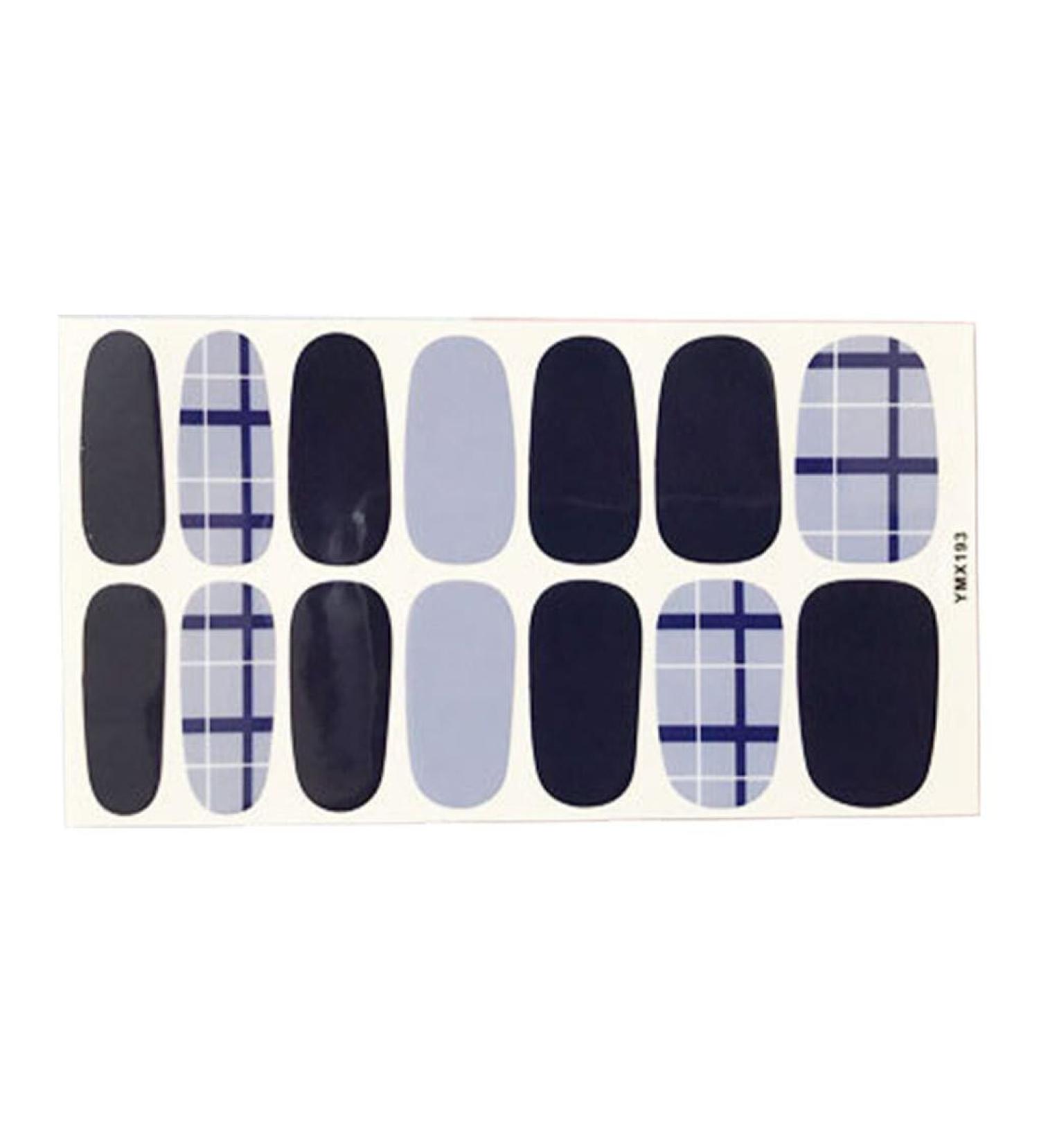 dijiusidy Nail Art Stickers Self-Adhesive Fingernail Decal with Strap Glue DIY Art Decor Full Cover Manicure Kits for Women Girls YMX193 - Buy Online on GoSupps.com