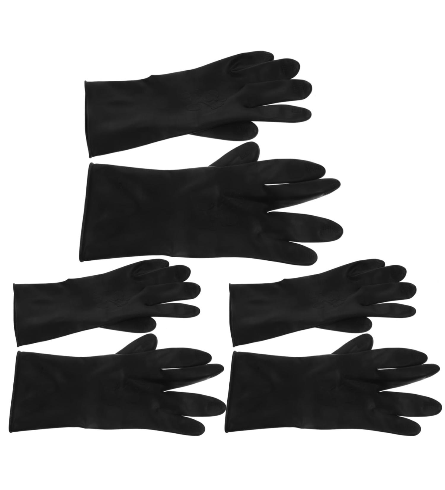 MERRYHAPY 3 Pairs Hair Shampoo Gloves Hair Dye Glove Barber Gloves Hair Salon Gloves - Buy Online on GoSupps.com