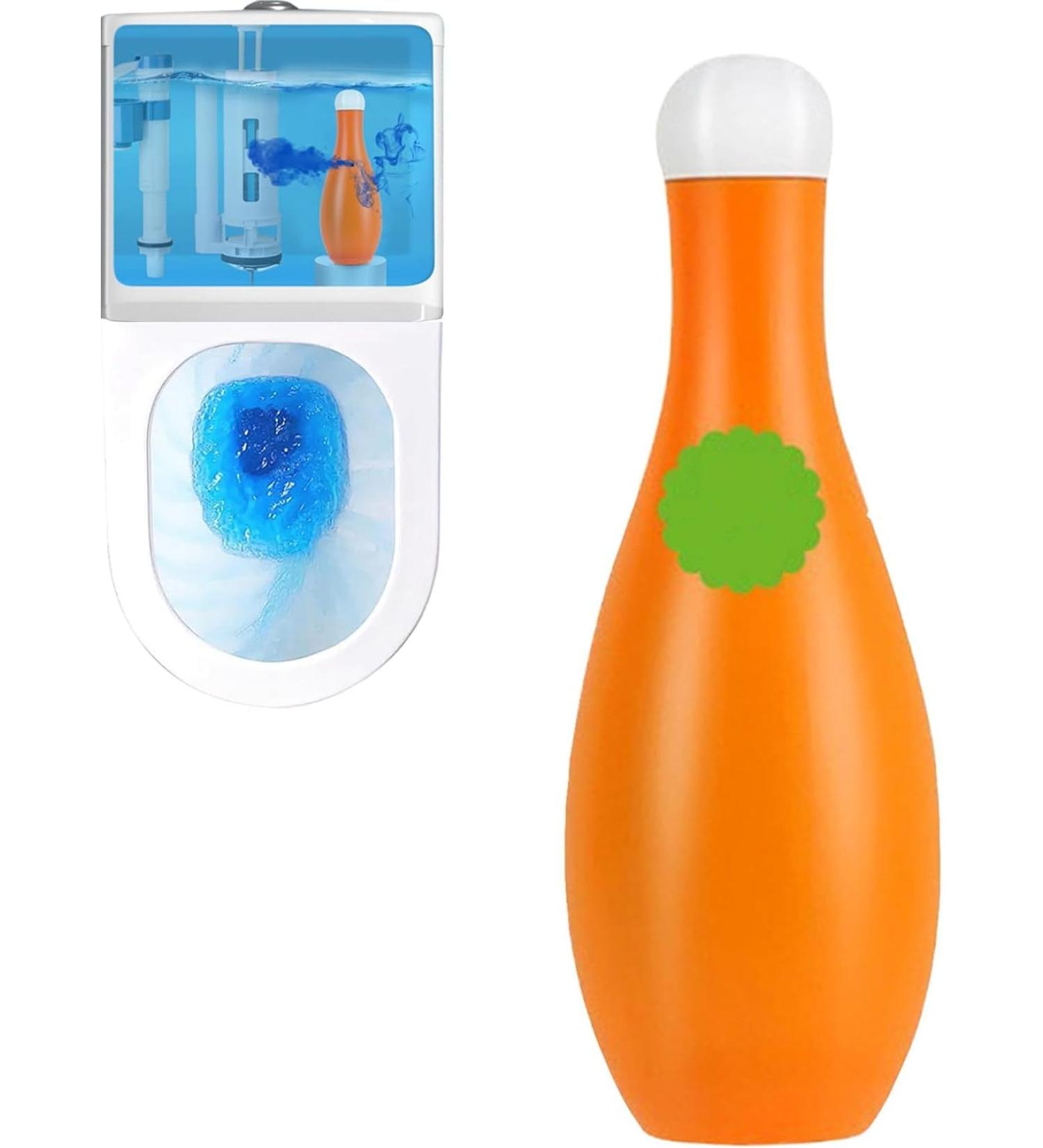 Bowling Blue Bubble Toilet Cleaner 320g Bathroom Long-lasting Fragrance Cleaner Bottled Automatic Toilet Cleaner 1pcs - Buy Online on GoSupps.com