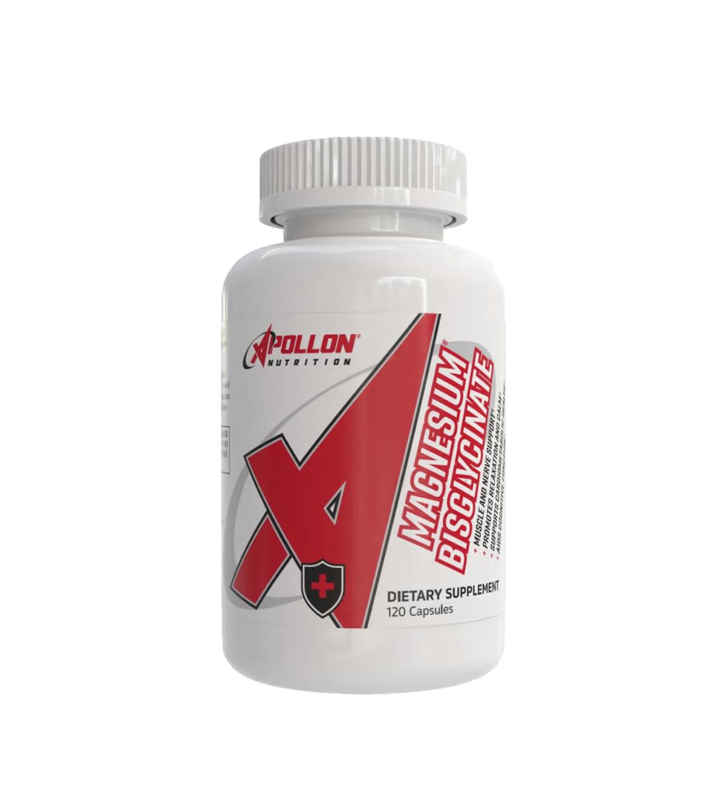 Apollon Nutrition Magnesium Bisglycinate High-Absorption Complex | 420 mg | Muscle & Recovery Support | 60 Servings