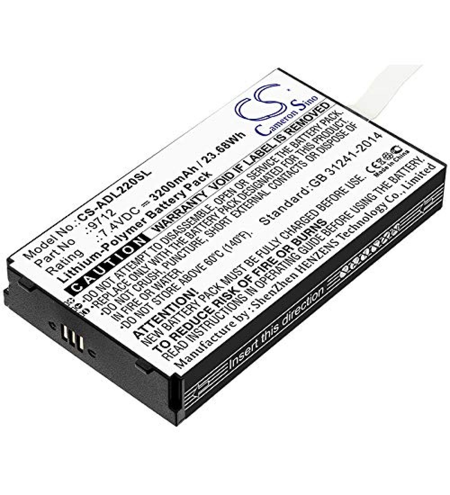 Buy DCH 3200mAh 9712 Battery Replacement for Additel ADT 223A & ADT 672 - Fast International Shipping - Buy Online on GoSupps.com