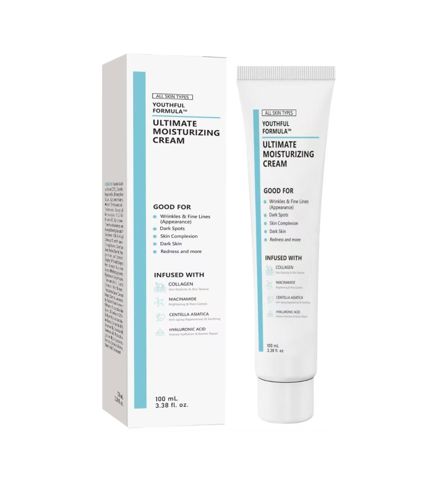 YUNZHIHUI Youthful Formula Ultimate Moisturizing Cream Korean cream niacinamide hyaluronic acid collages for all skin types 1 piece - Buy Online on GoSupps.com