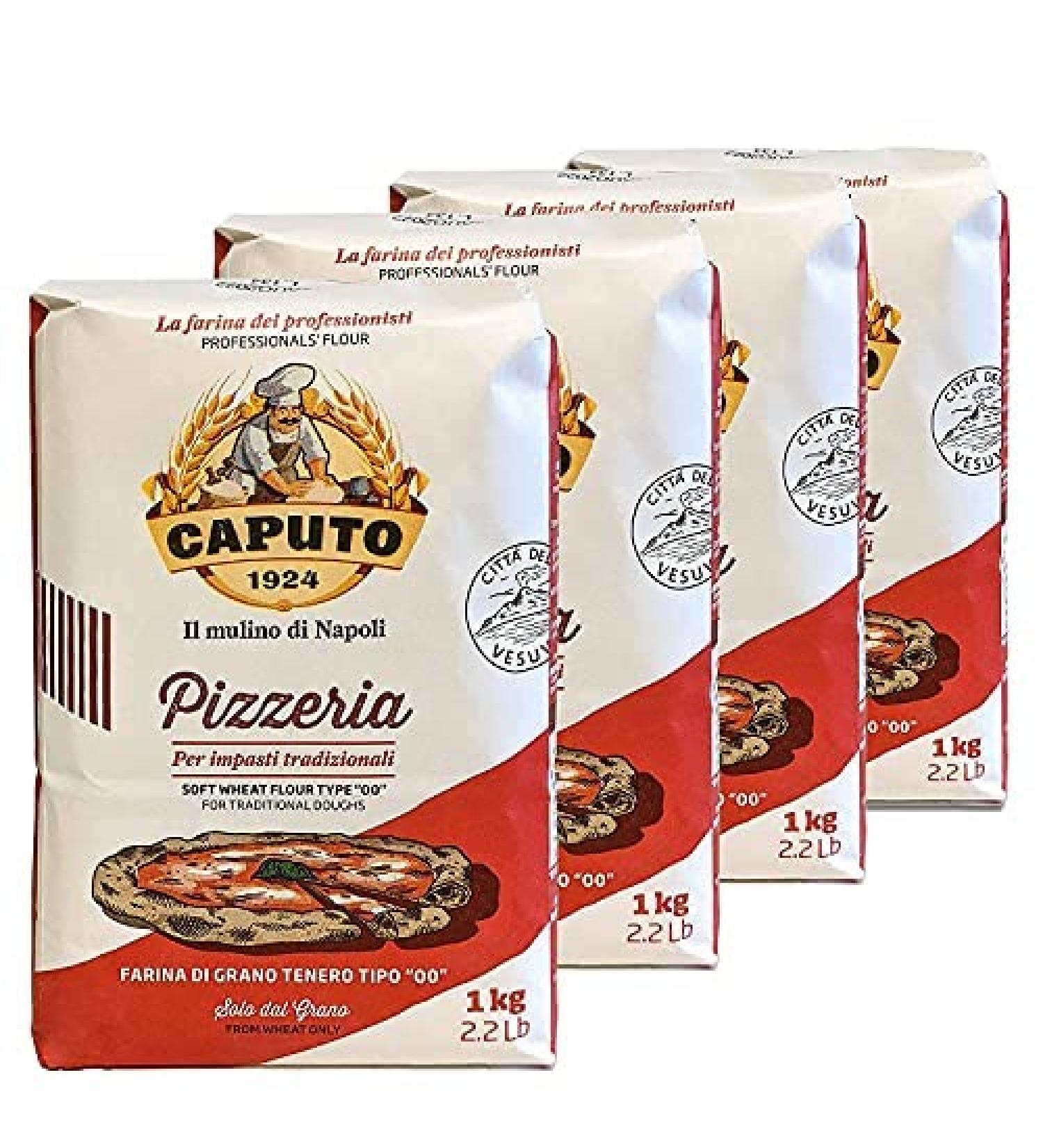 Mulino Caputo 00 Pizzeria Flour 1kg - Pack of 4 | Authentic Italian Pizza Flour - Buy Online on GoSupps.com