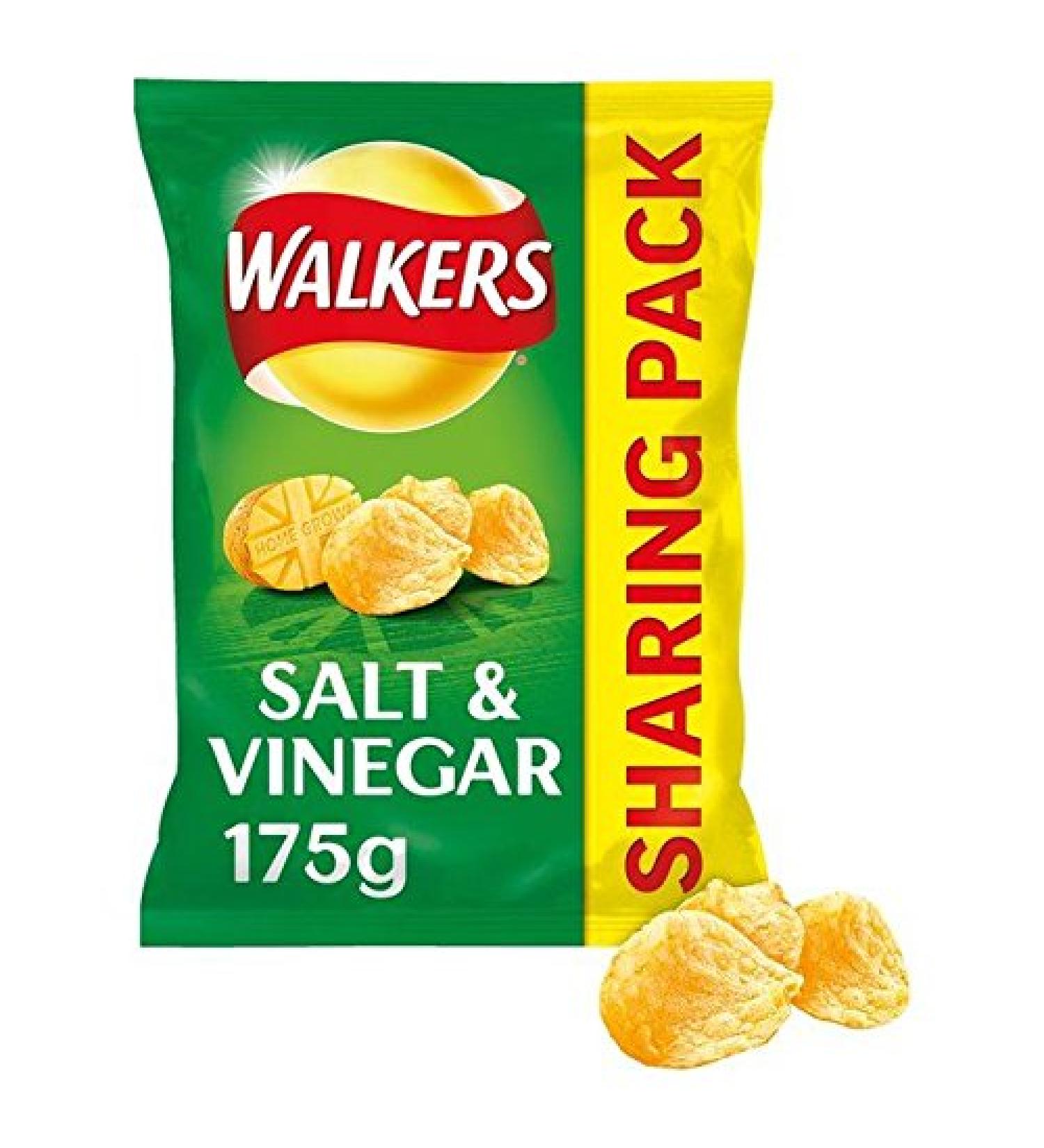 Walkers Walkers Salt & Vinegar Crisps 175g