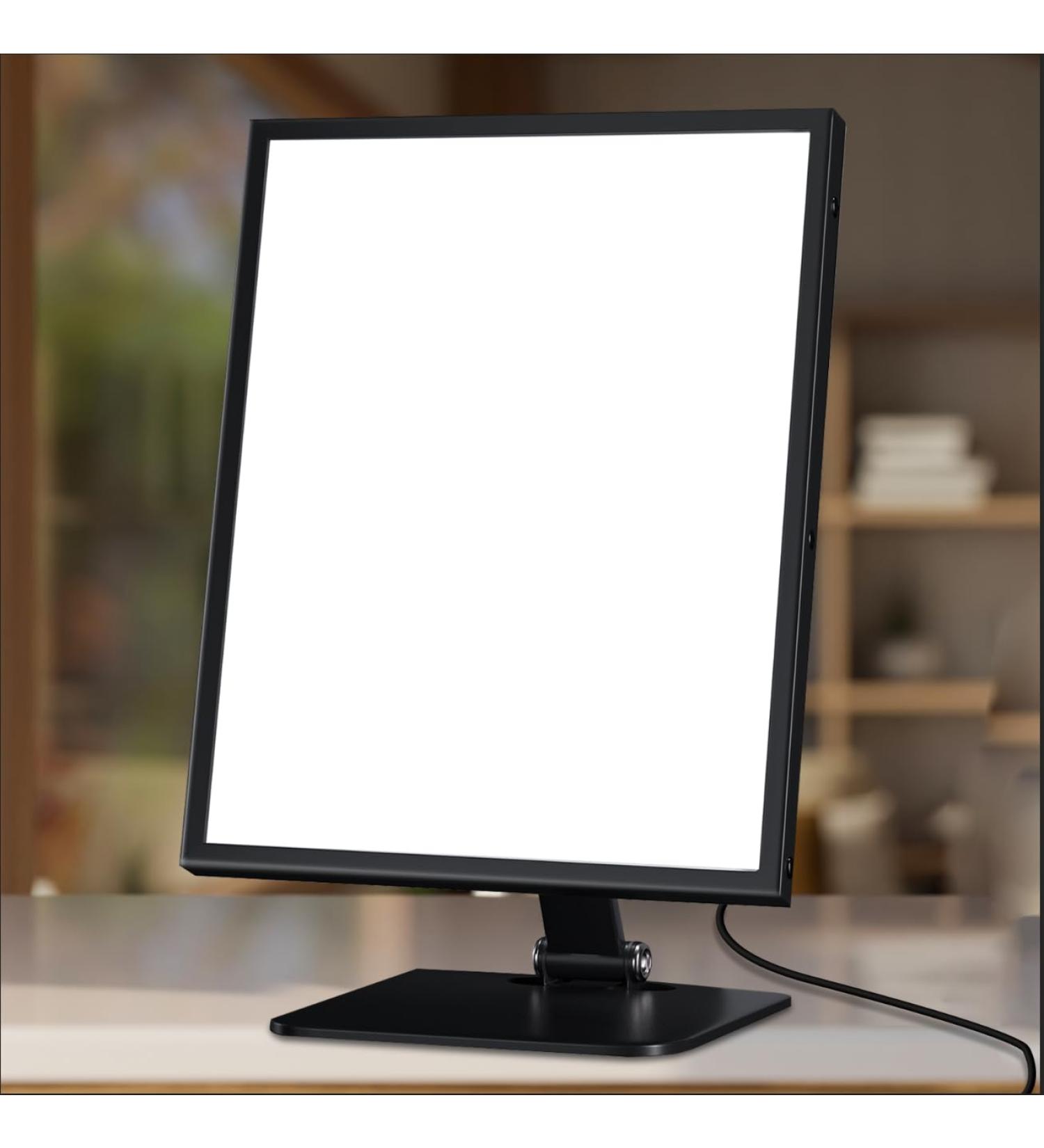 Happy Lamp UV Free 10000 LUX Desk Sun Lamp 3 Timer Modes & 3 Colors & 6 Brightness Daylight Lamp for Work/Study/Relaxation - Buy Online on GoSupps.com