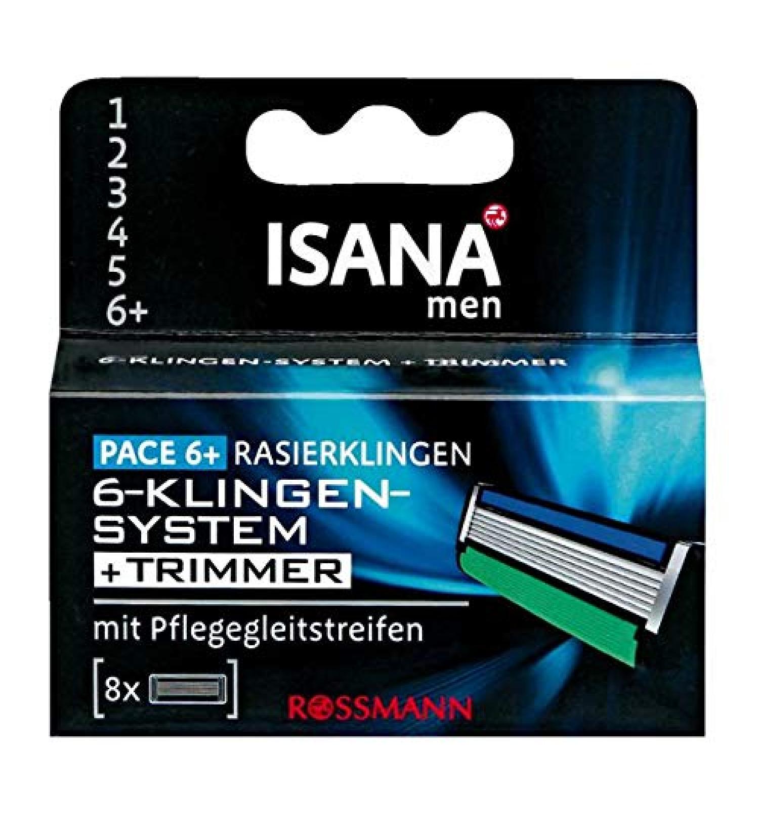 Isana Men Pace 6+ razor blades 8 pieces