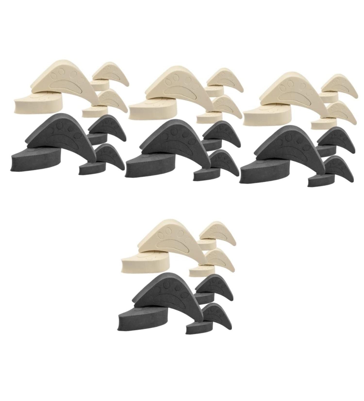 Mobestech 24 Pairs Toe Plug Adjustment Pads - Premium Shoe Fillers & Forefoot Cushion for Big Shoes - Buy Online on GoSupps.com