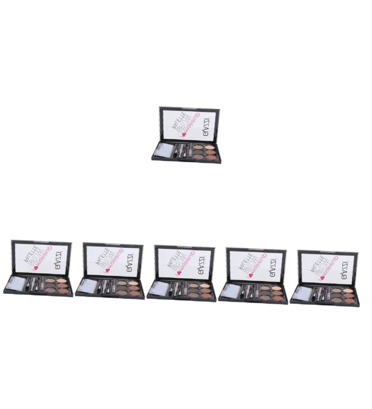 FOMIYES 6 Sets Eyebrow Powder Set Matte and Shimmer Eyeshadow Useful Eyebrow Powder Cosmetic Eyebrow Pencil - Buy Online on GoSupps.com