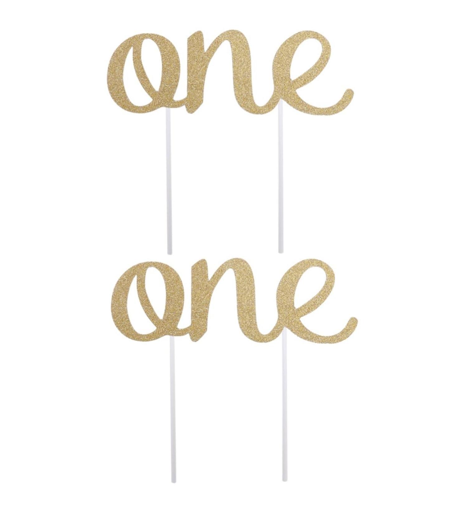Vaguelly Christmas Decor 2pcs Funny First Birthday Home Ornament Glitter Decor Picks 1st Birthday Gold One Dessert Topper Marriage First Anniversary Paper Cups Plug in Cake Baby Cupcake Goldenx2pcs mediumx2pcs - Buy Online on GoSupps.com