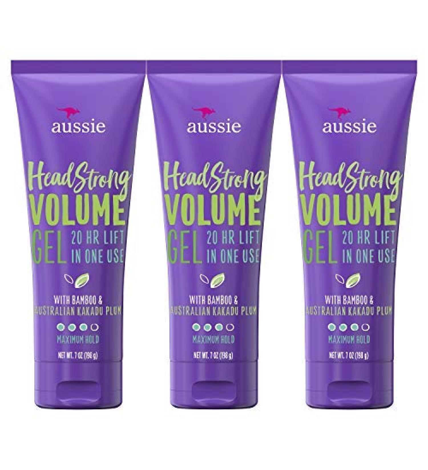 Aussie Hair Gel 7 fl oz Triple Pack Citrus Floral 7 Ounce (Pack of 3)