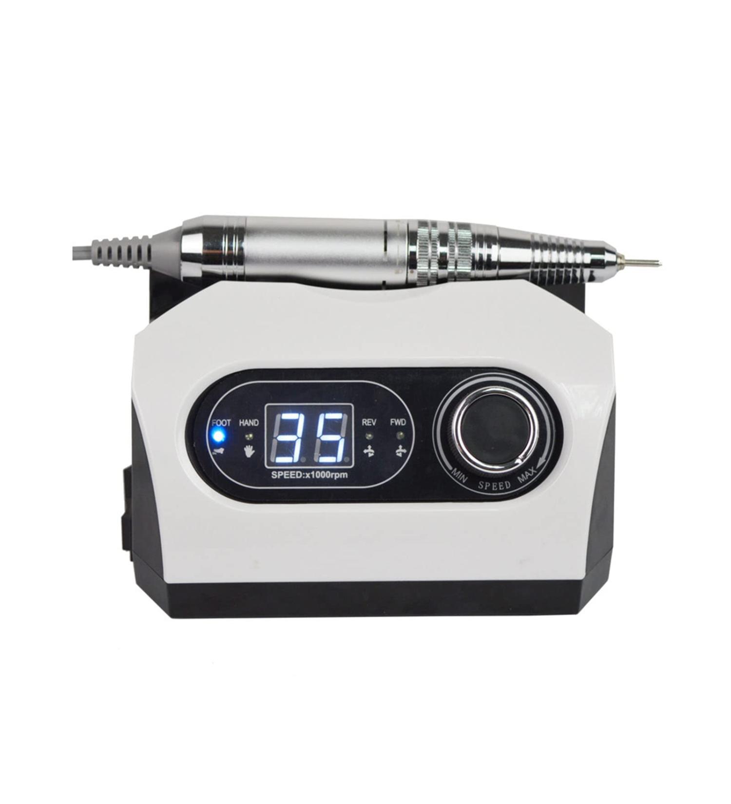 CYzpf Professional Nail Drill Machine Portable High-Speed Electric Nail Drill for Acrylic Nails with Metal Drill Gel Nails Removing Shaping Buffing for Home Salon Use White One Size - Buy Online on GoSupps.com