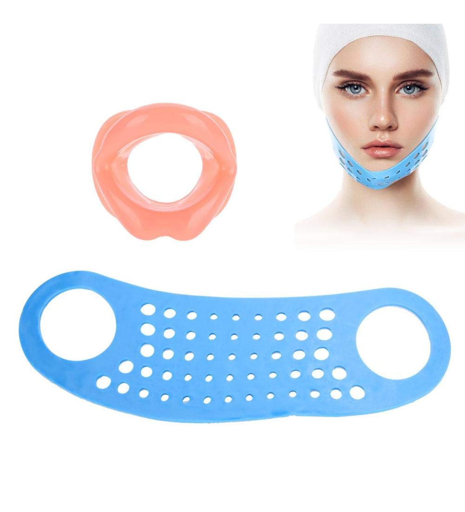 Face Slimming Mask & Sleeping Lifting Hammock | Anti-Wrinkle Chin Cheek Slimmer & Silicone Lip Exerciser - Shop Internationally - Buy Online on GoSupps.com