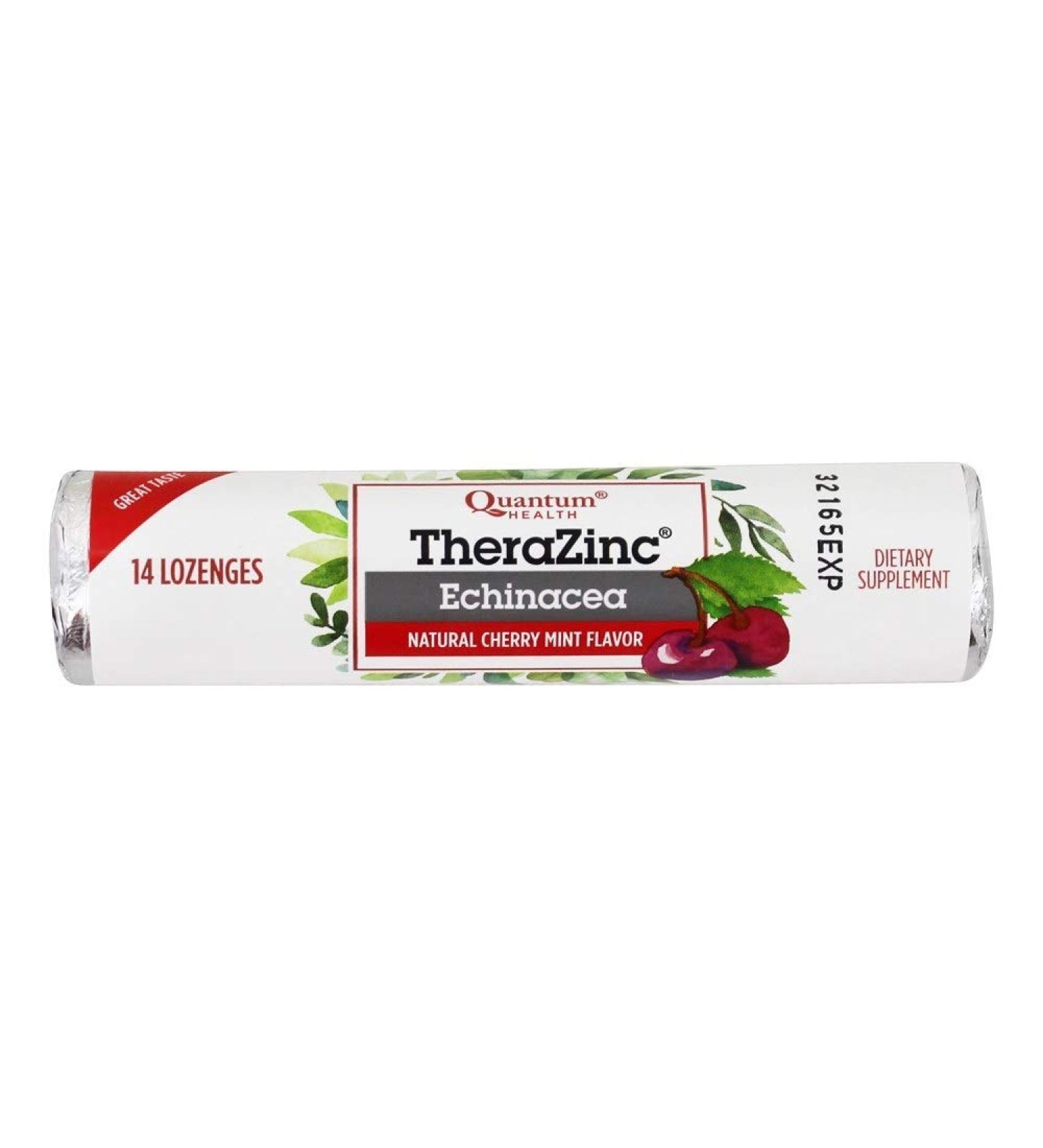Quantum - Lozenge Zinc Echinacea Cherry-Mint - 14 PC
