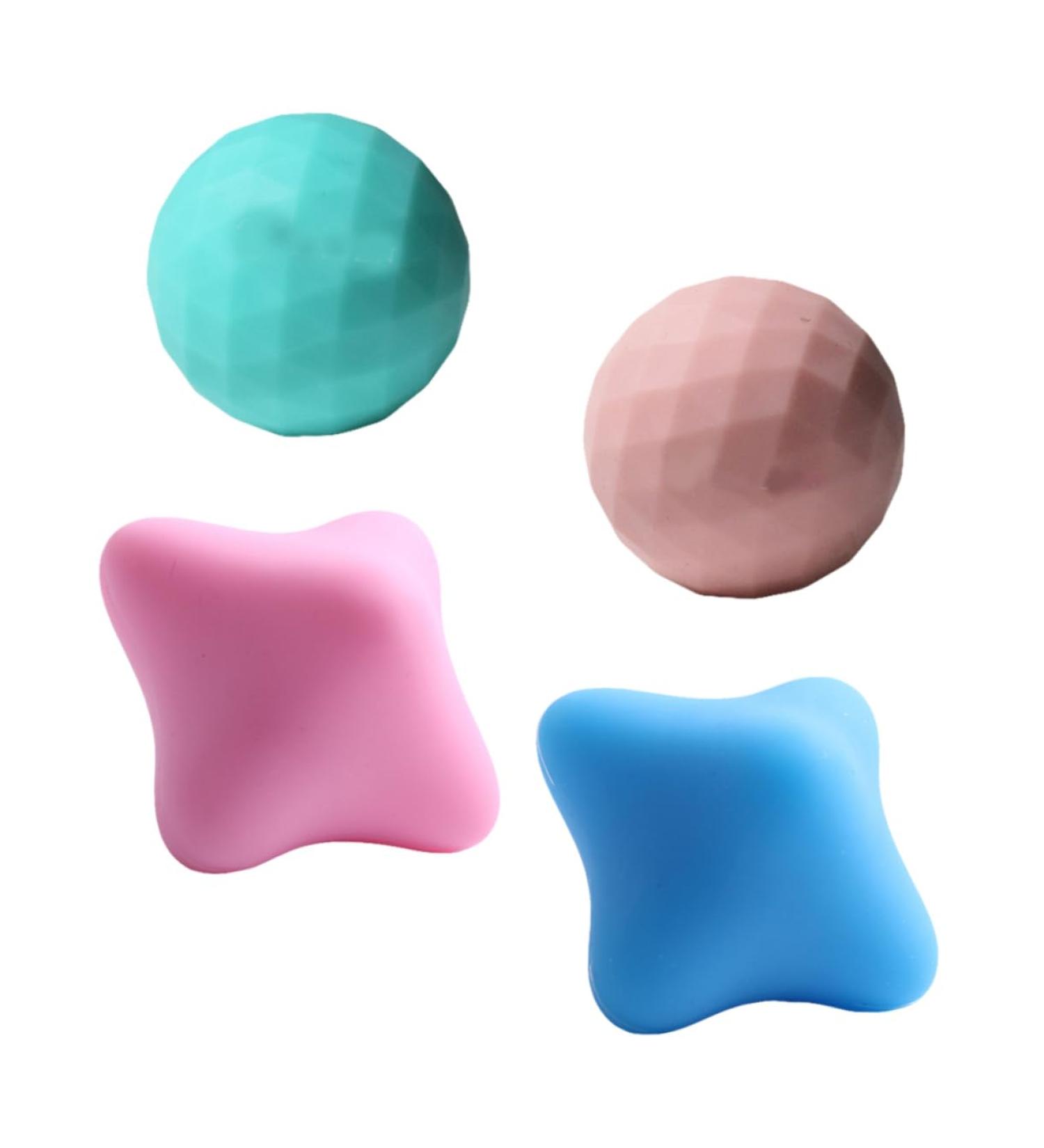 Frcolor Fascia Balls & Hand Massage Devices | Fitness Rollers Foot Massagers & Unicorn Glasses Case - International Shipping - Buy Online on GoSupps.com