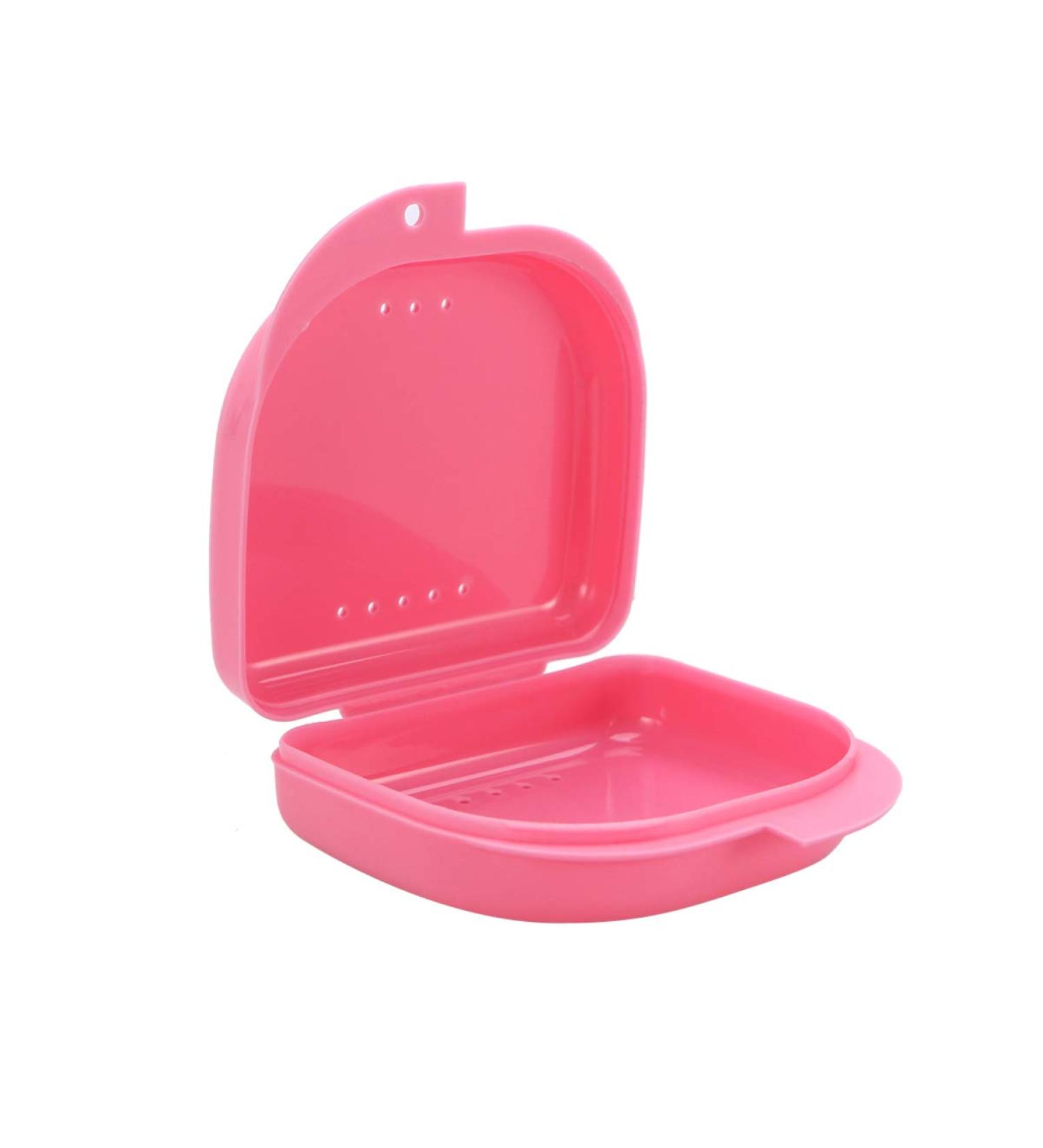 EXCEART Partial Denture Case with Vent Holes - False Teeth Storage Container for Travel - 1pc Pink - Buy Online on GoSupps.com