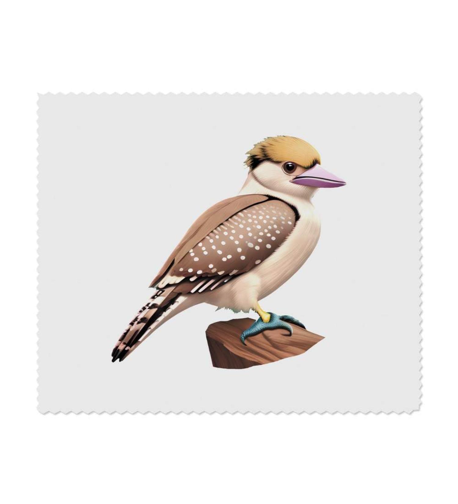 LC00025208 Microfiber Cleaning Cloths for Glasses Lenses - Perched Kookaburra Design 2 Pack - Premium Lens Care - Buy Online on GoSupps.com