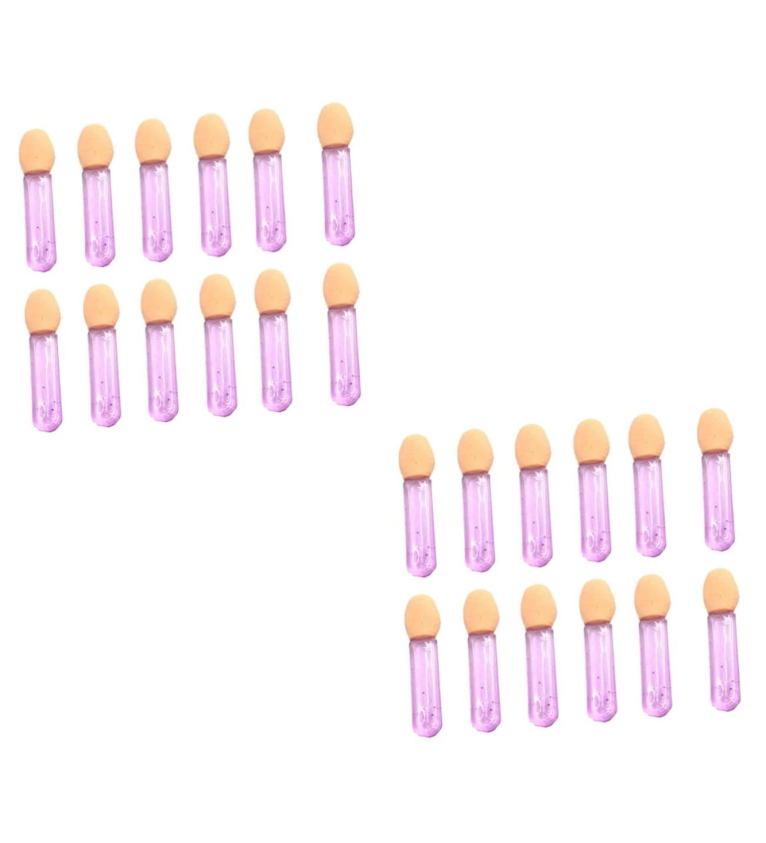 NOLITOY 200 Pcs Eye Shadow Make up for Face Eyeshadow Oval Sponge Brush Eyeshadow Miss Set 3.6X1.2 cmx2pcs Violetx2pcs - Buy Online on GoSupps.com