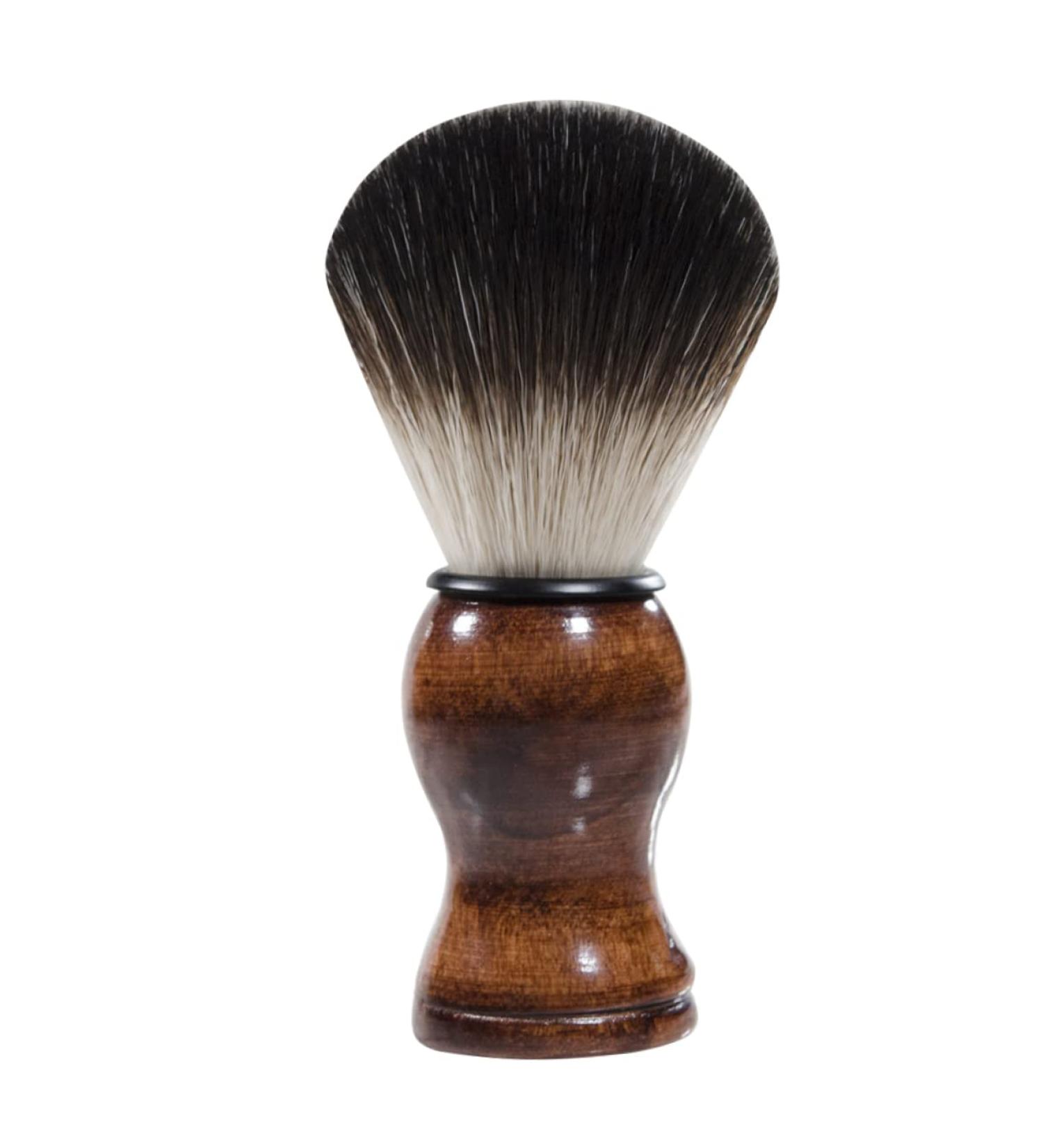 Beavorty Wooden Shaving Brush for Men - 11x3.2CM Nylon Beard Grooming Tool - Buy Internationally - Buy Online on GoSupps.com