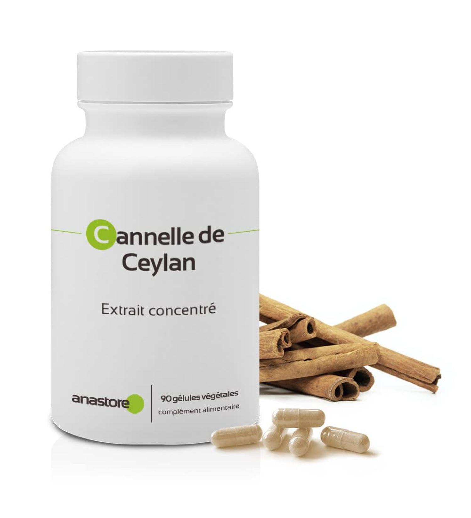 Ceylon Cinnamon Capsules 250 mg - Anastore 4:1 Concentrated Extract | Energy & Antioxidants | International Shipping Available - Buy Online on GoSupps.com