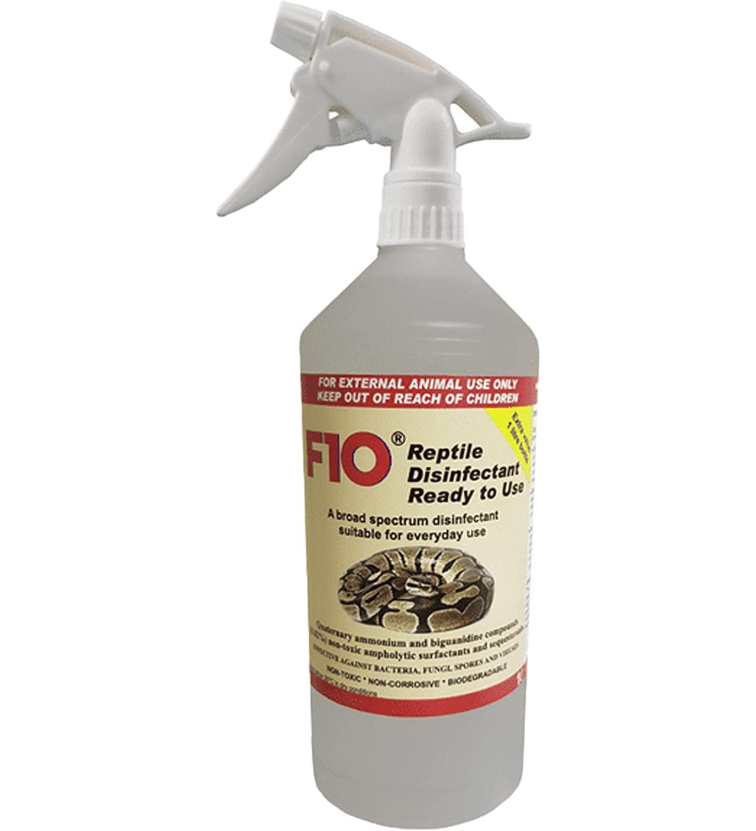 F10 RTU Disinfectant 1L With Trigger- Used by vets strong tortoise reptile