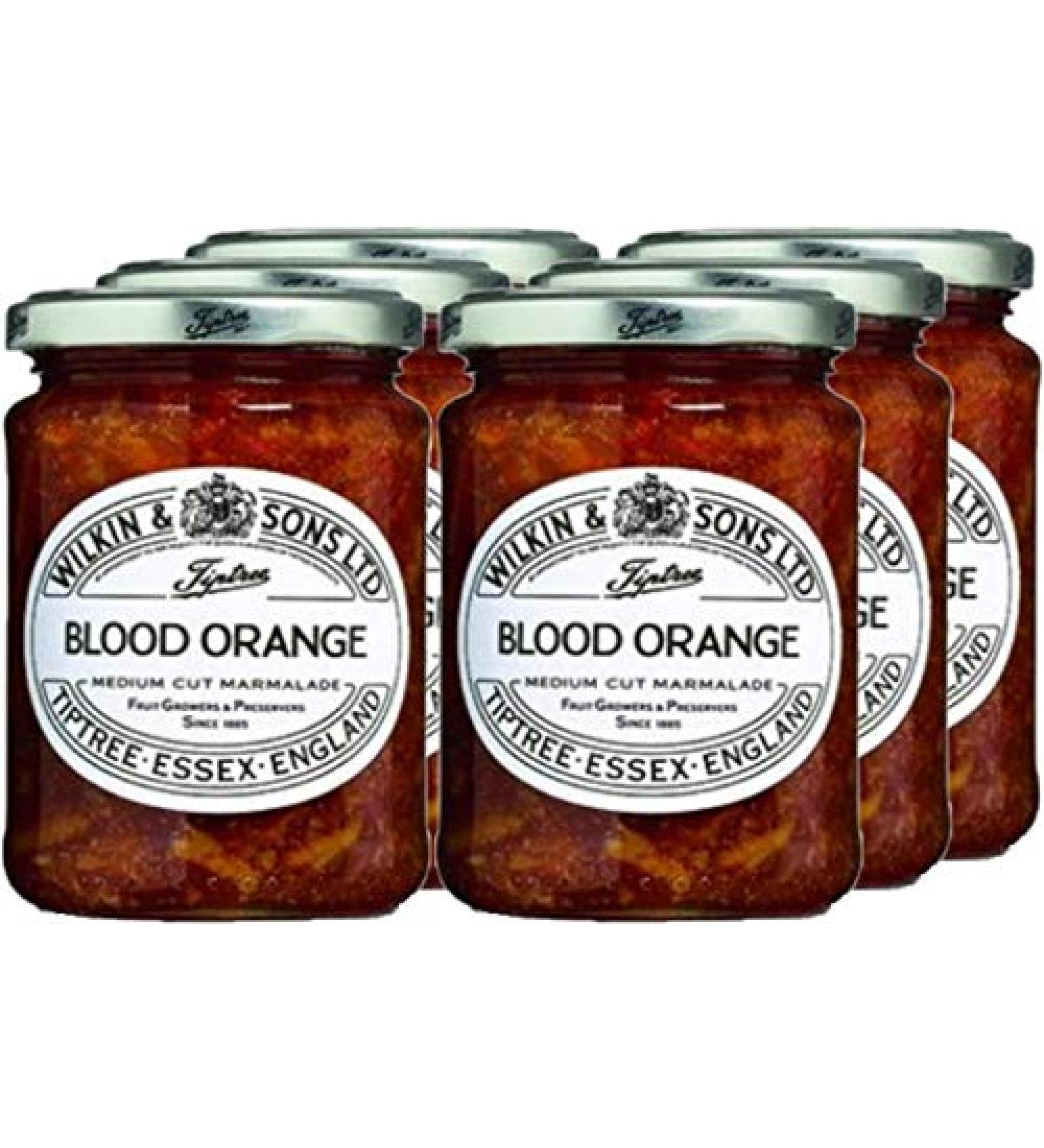 Wilkin & Sons Tiptree Blood Orange Marmalade Tins - 340g - Vegetarian Vegan Coeliac - Gluten Free - Pack of 6 - Buy Online on GoSupps.com