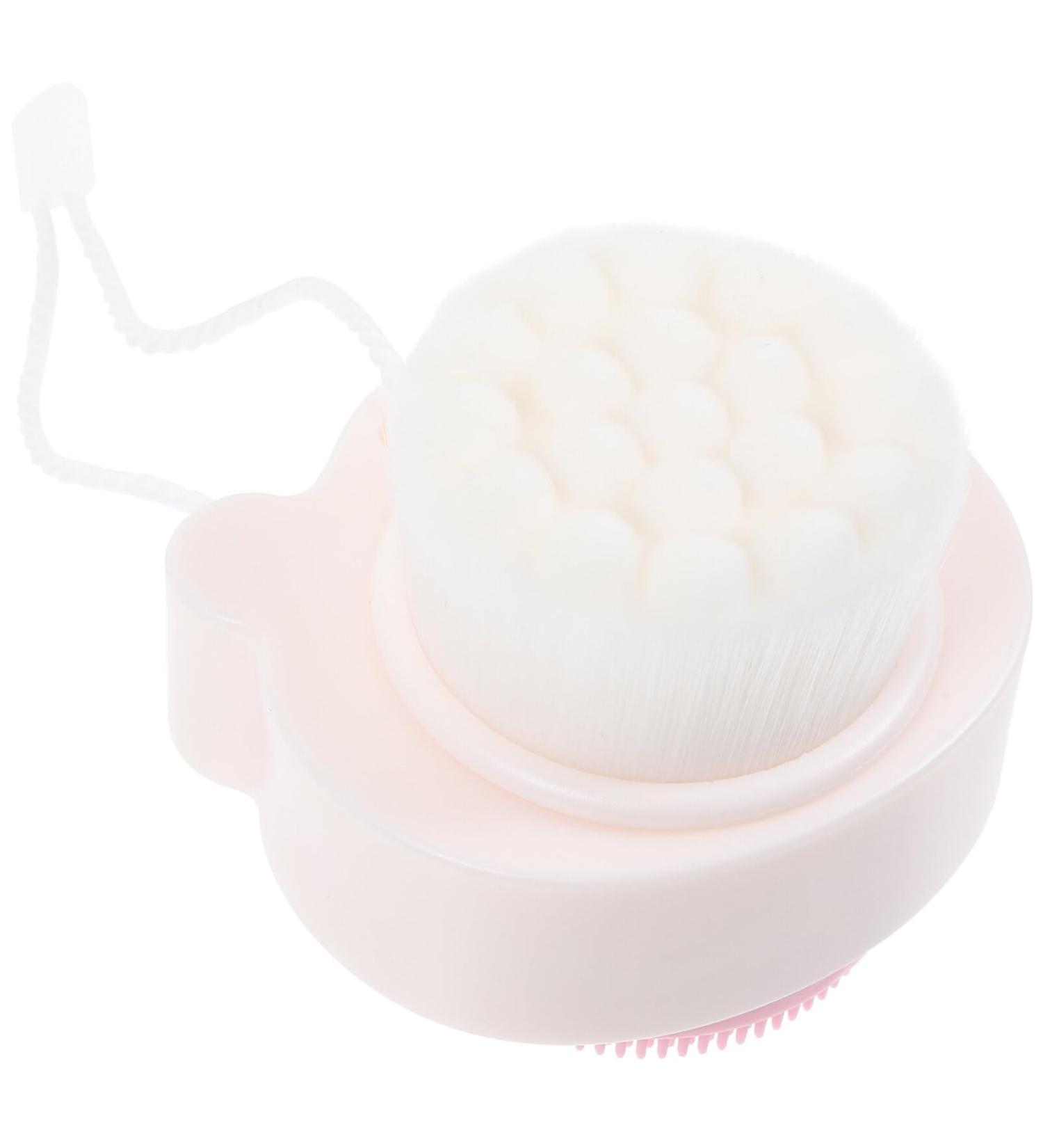 Beaupretty Silicone Face Scrubber Double Sided Face Cleaner Exfoliator Brush Soft Bristles Wash Brush for Deep Cleansing - Buy Online on GoSupps.com