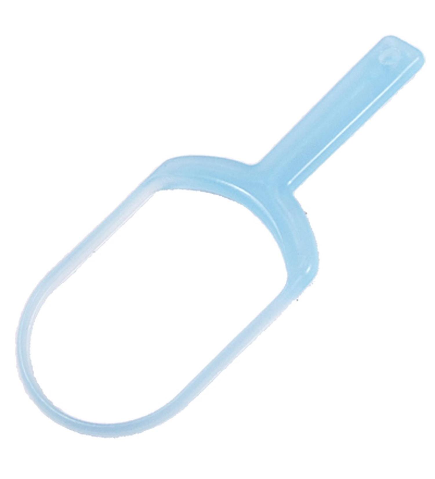 Ruilogod Plastic Oral Care Tongue Cleaner Scraper Blue
