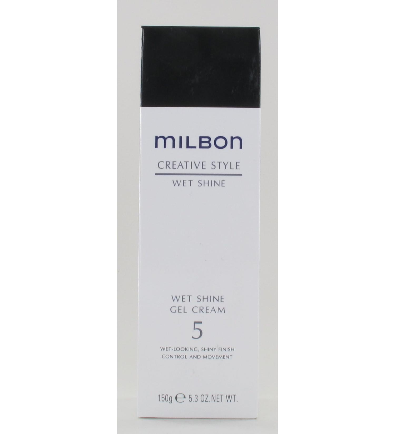 Milbon Creative Style Wet Shine Gel Cream 5.3oz