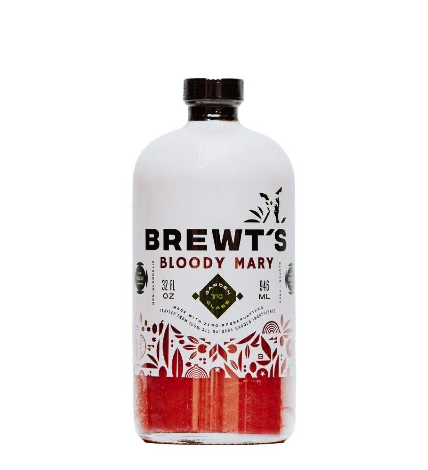 Brewt's Bloody Mary Mix 32 oz - Handcrafted Premium Blend | All Natural, Low Sodium & Preservative-Free | Brewt's Bloody Mary 32 Fl Oz (1 Pack) - Buy Online on GoSupps.com