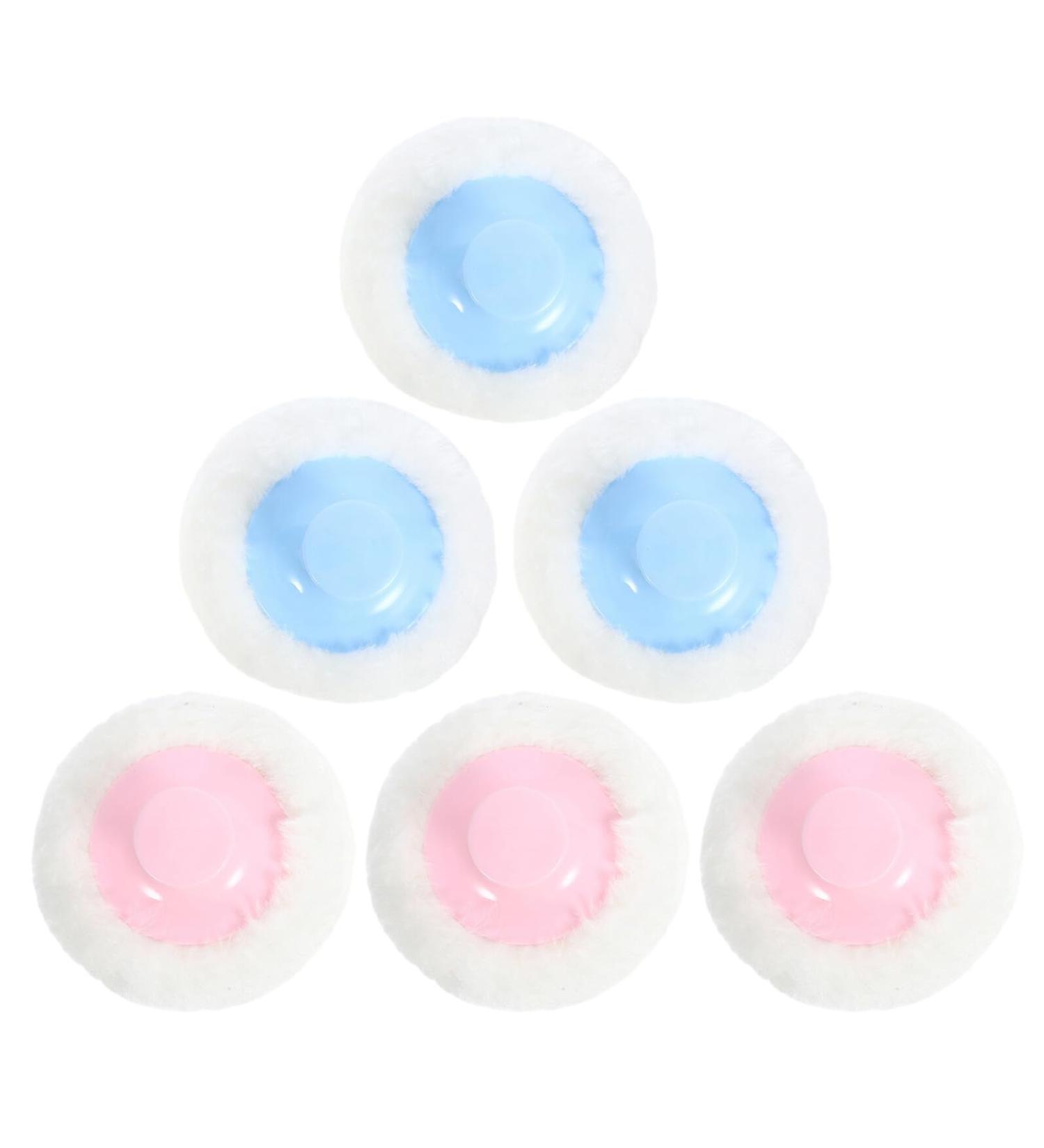 6pi ces Houppette pour Grosse Houppette Poudre Applicateur de Poudre avec Manche Portable pour Voyages Douce pour Peau Gar on Fille - Buy Online on GoSupps.com