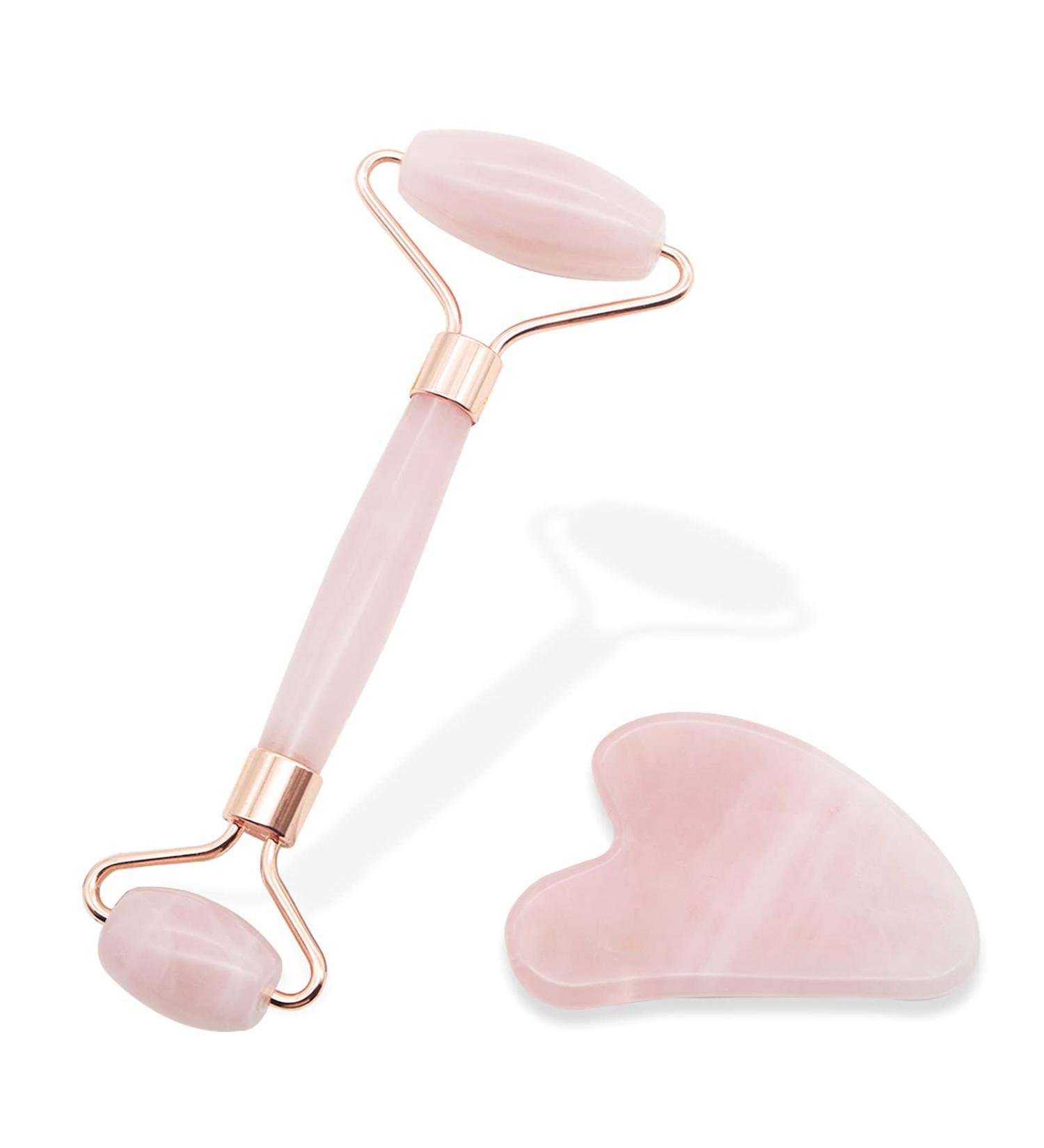 PanosBepa Natural Jade Stone Gua Sha Massage Set - Face & Body Roller Tool - Buy Online on GoSupps.com