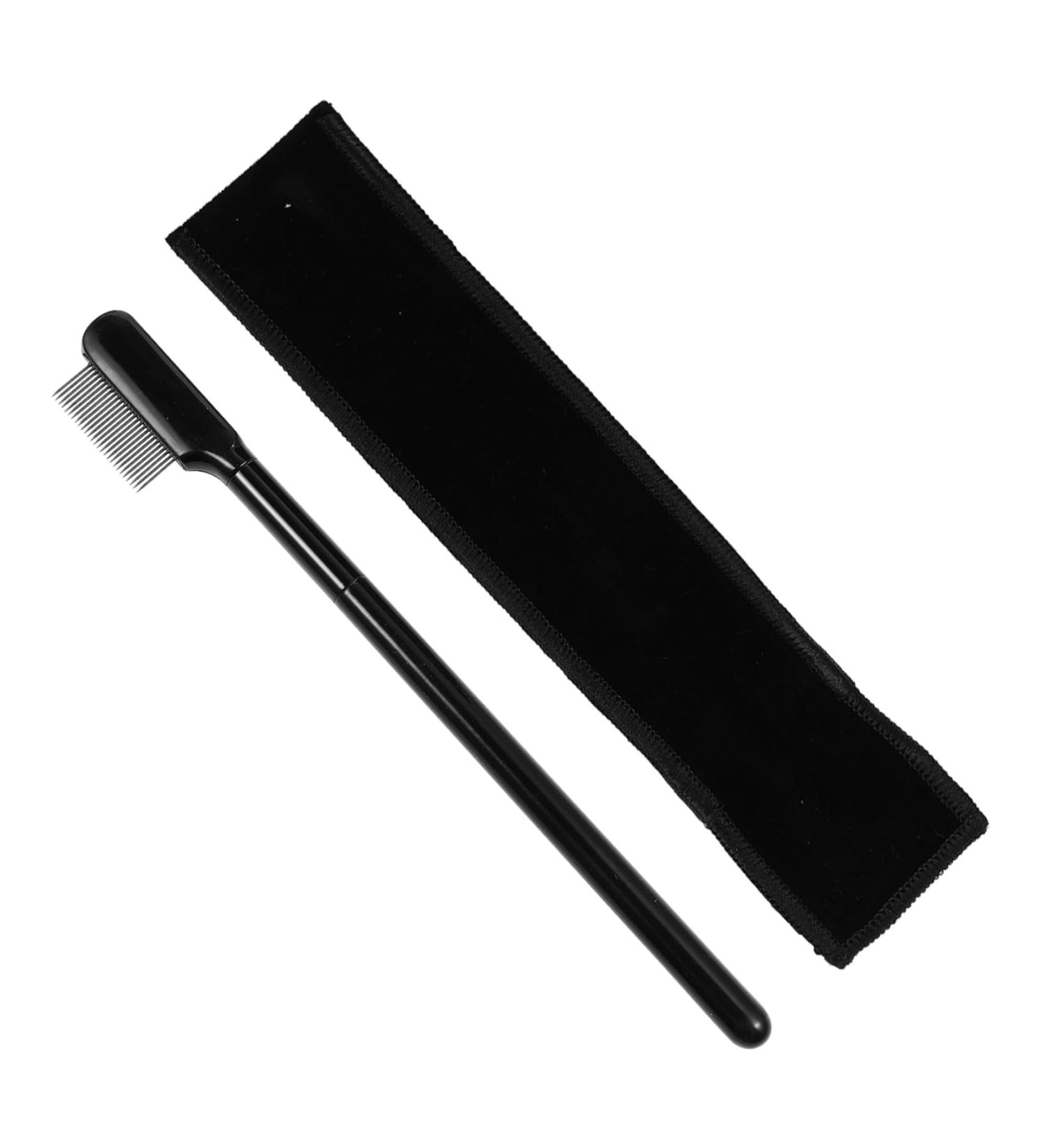 PLAFOPE 1 Set Eyelash Comb Eyelash Grooming Tool Lash Separator Lash Tools for Extensions Brow Brush with Bag Metal Mascara Comb Woman Wooden Handle Single Sided Beauty Comb - Buy Online on GoSupps.com