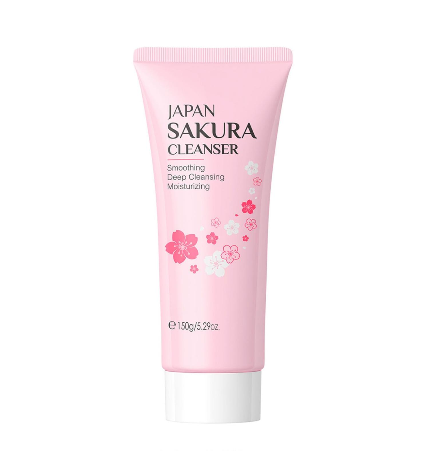 150g Cherry Blossom Face Wash for Women Girls Sensitive Skin Gentle Hydrating Facial Cleanser with Natural Extract Daily Skincare Moisturizing Pink One Size One Size Pink - Buy Online on GoSupps.com