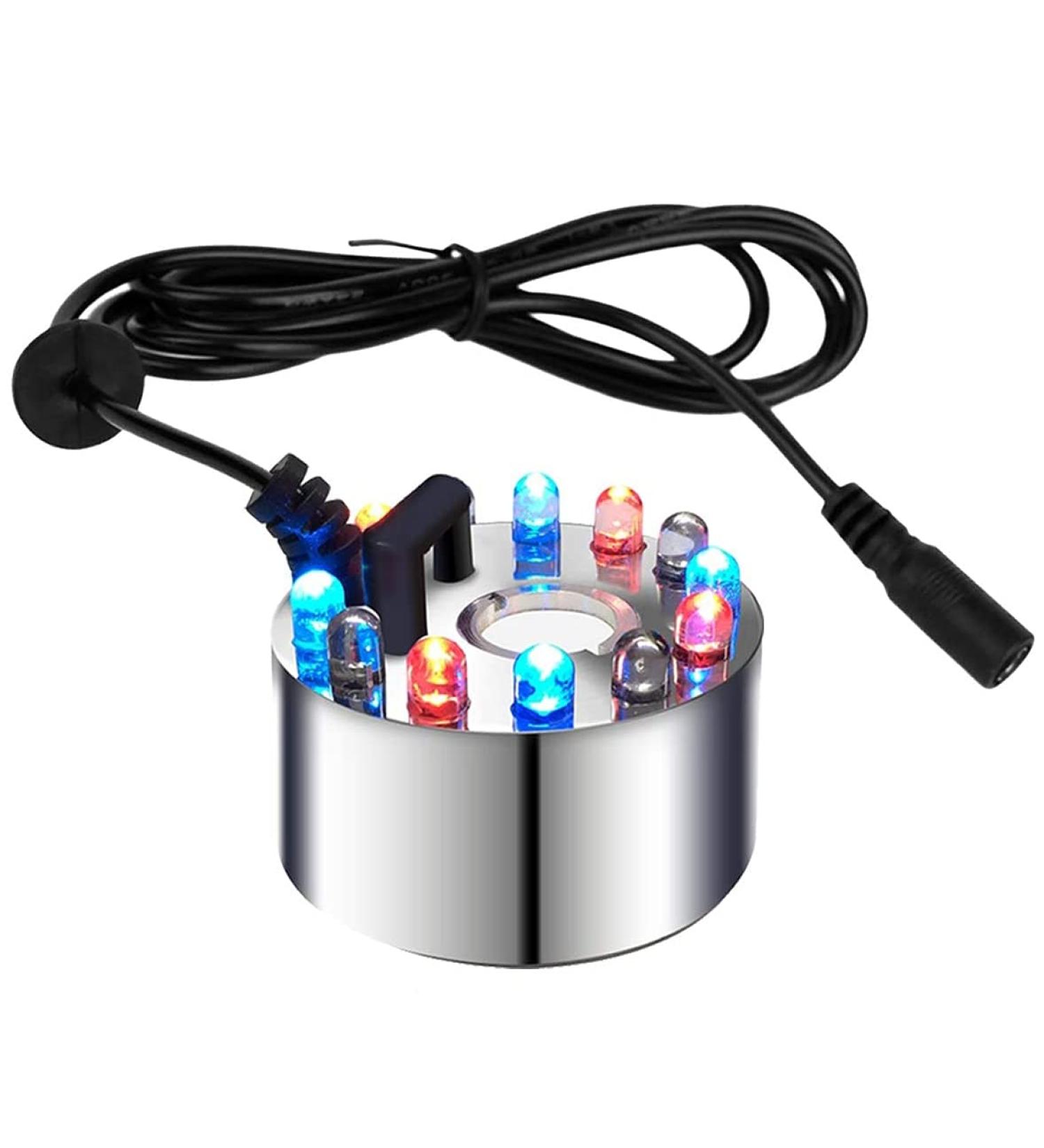 Jojomino Mini Maker 12 LED Mister Fogger Water Pond Fog Machine Atomizer Humidifier for Christmas - Buy Online on GoSupps.com