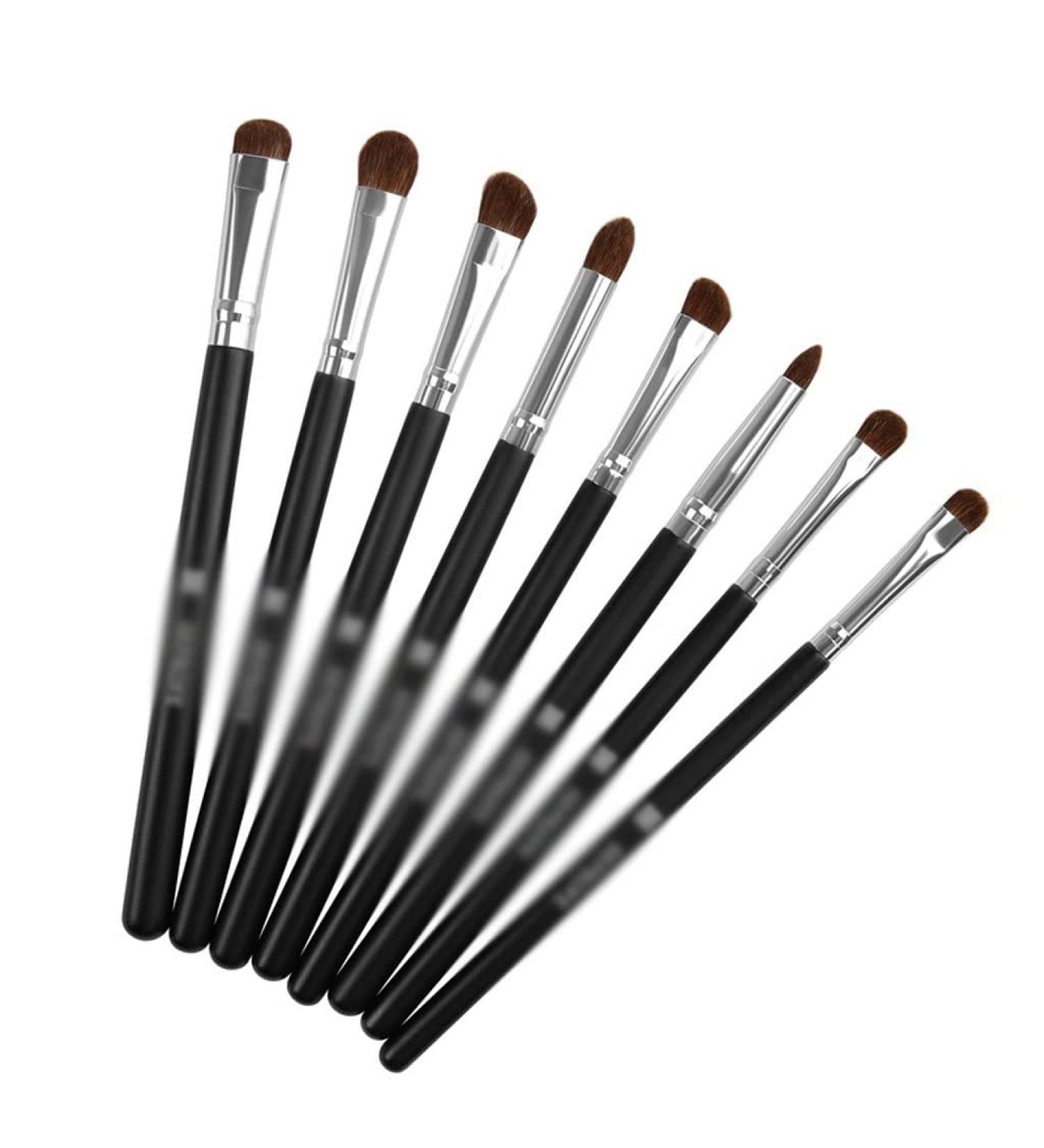 Set of 8 Makeup Brushes | Premium Eye Shadow Tools for Smoky Makeup | International Shipping Available - Buy Online on GoSupps.com